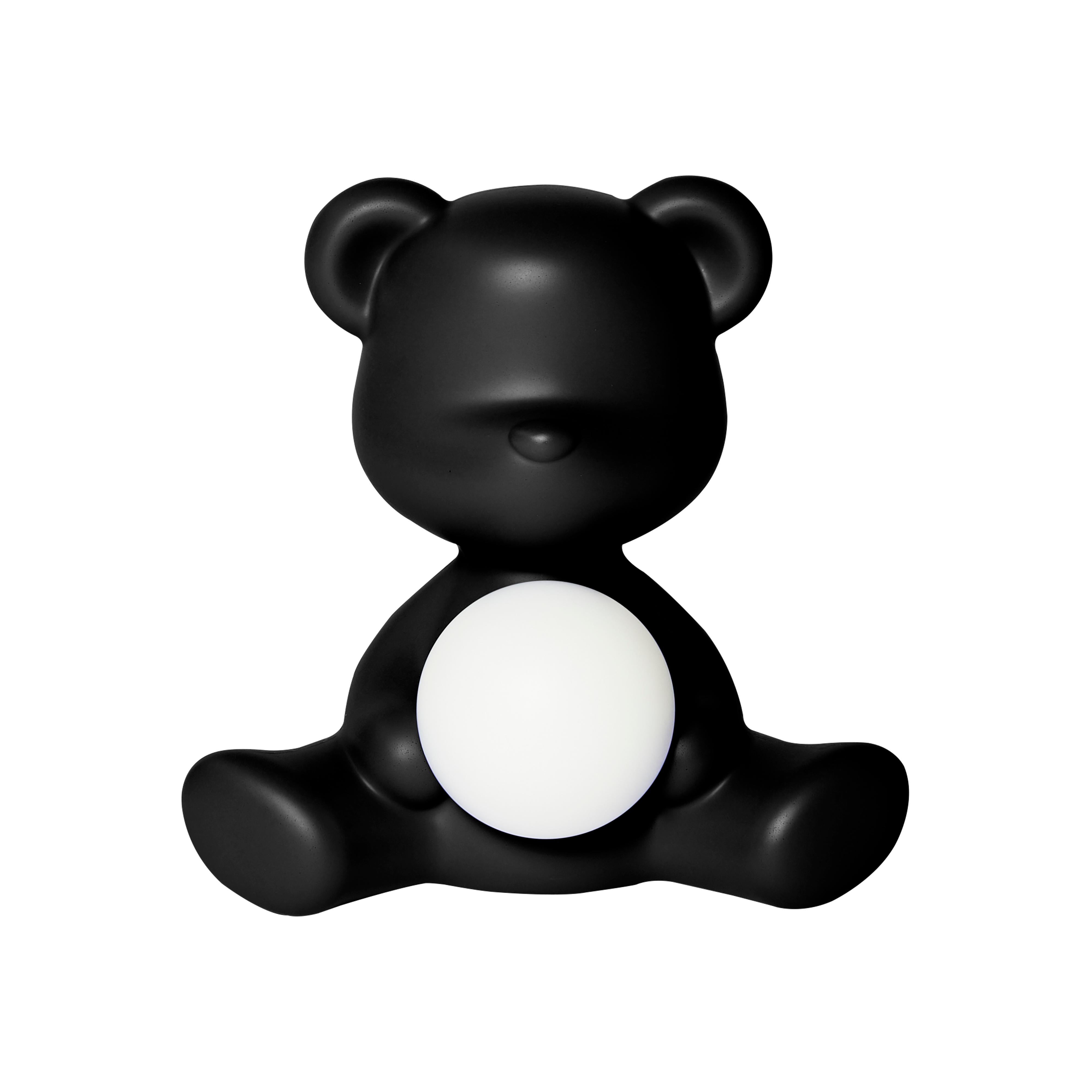 En vente : Black Lampe de bureau moderne en forme d'ours Teddy, violet, vert, orange, rose, blanc, bleu, noir ou jaune