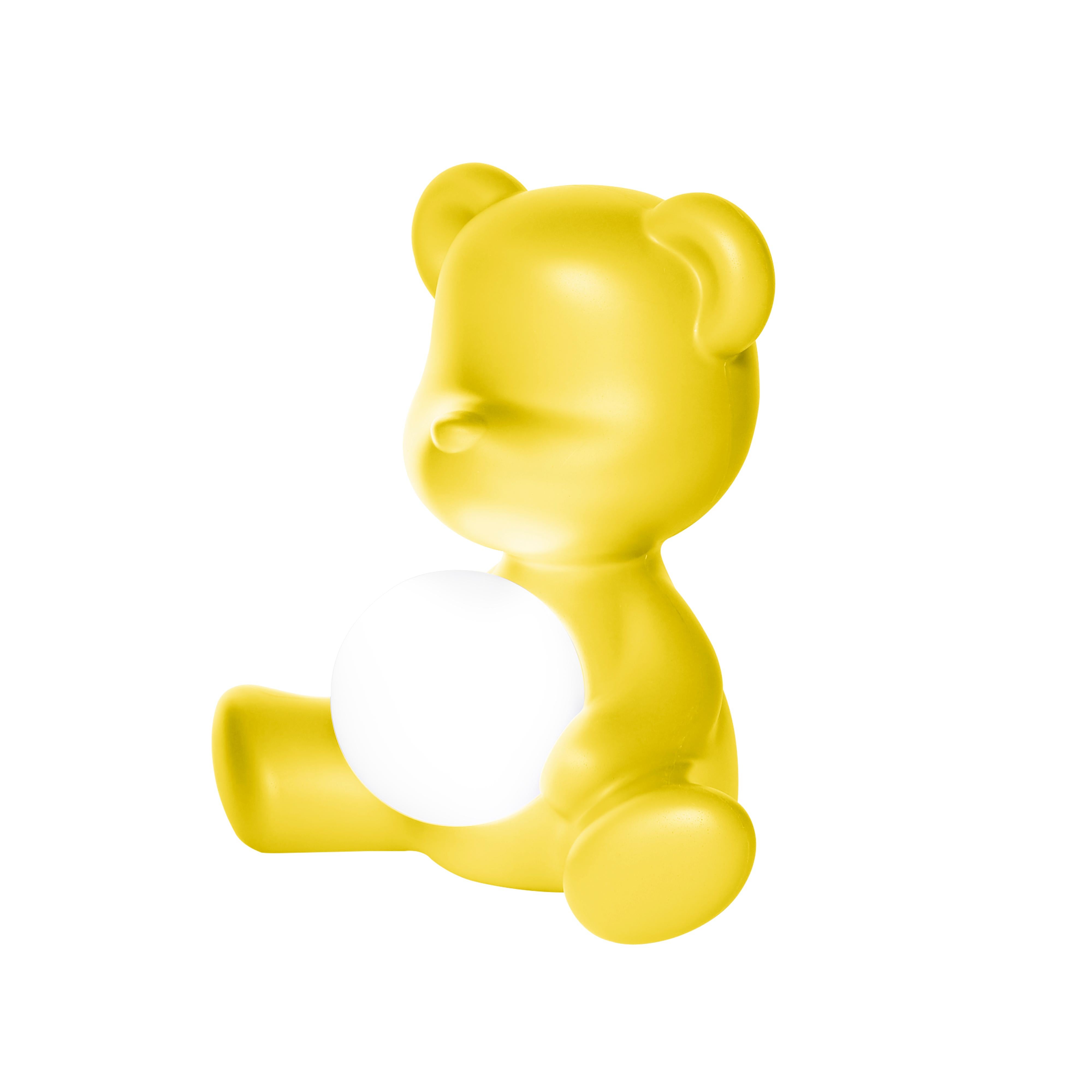 En vente : Yellow Lampe de bureau moderne en forme d'ours Teddy, violet, vert, orange, rose, blanc, bleu, noir ou jaune 5