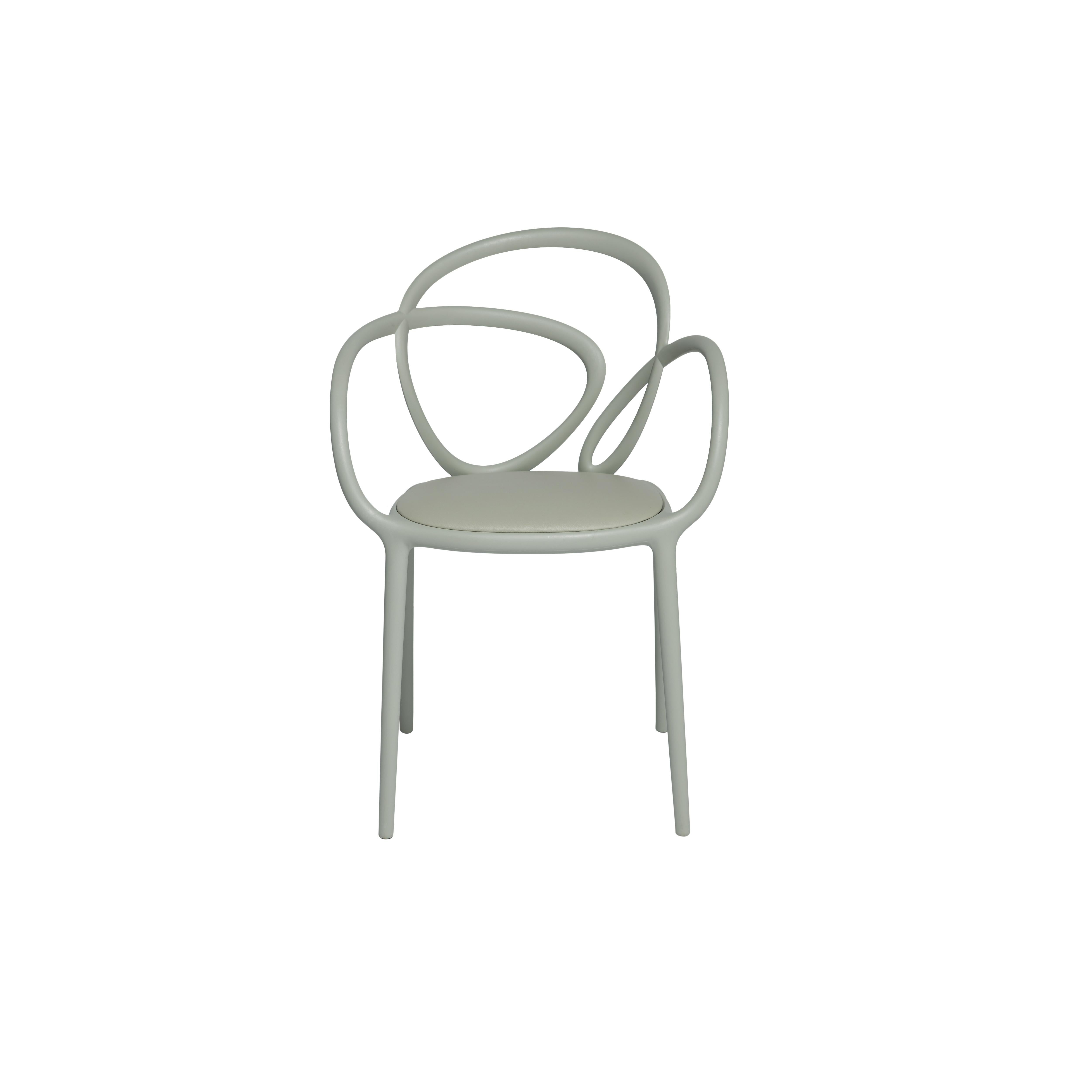 En vente : Beige The Moderns Greene & Greene Beige or White Nordic Loop Chaise de salle à manger ou d'appoint Set of 2