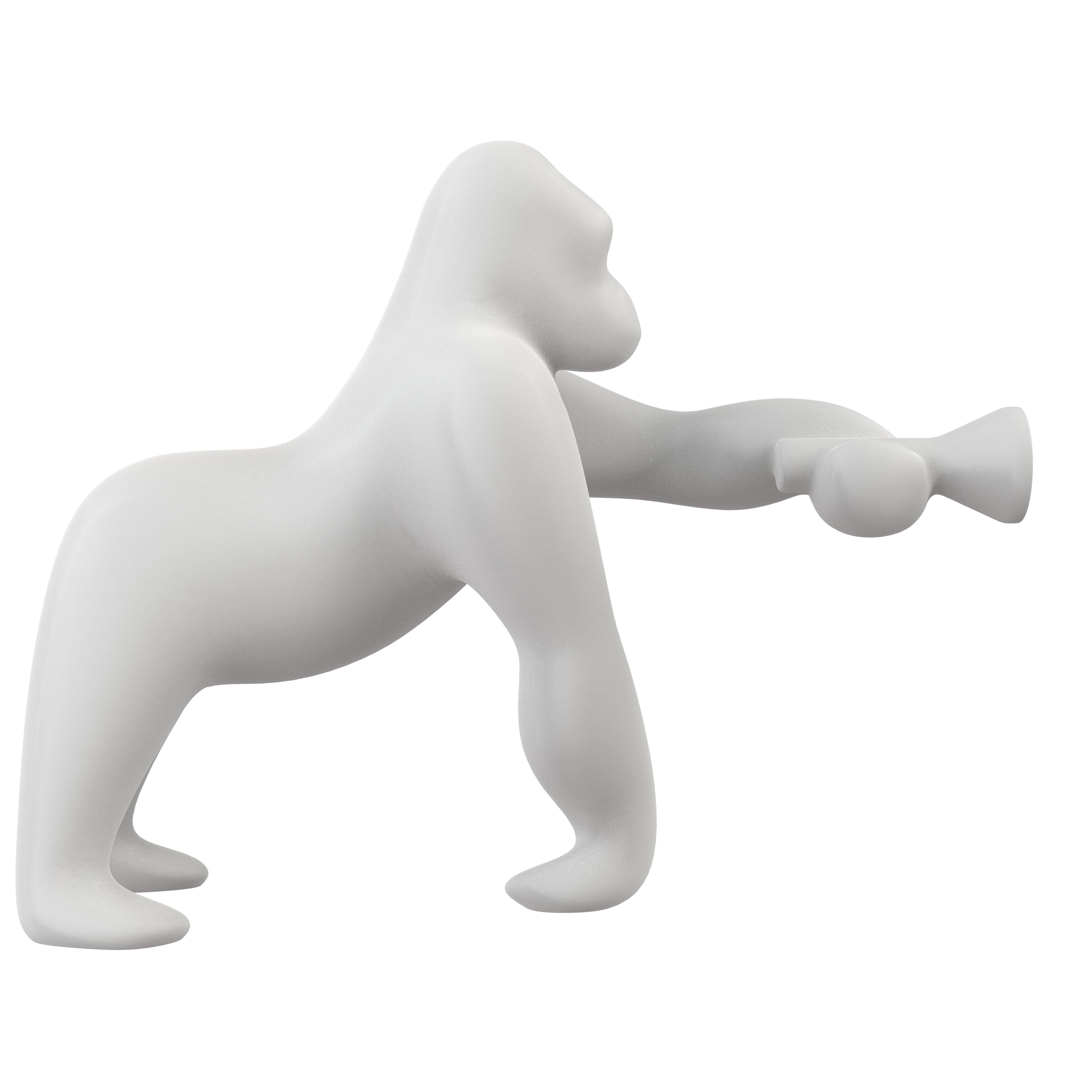 Im Angebot: Moderne moderne schwarz-weiße oder rosa Kunststoff-King Kong-Lampe von Stefano Giovannoni, White (Ivory)