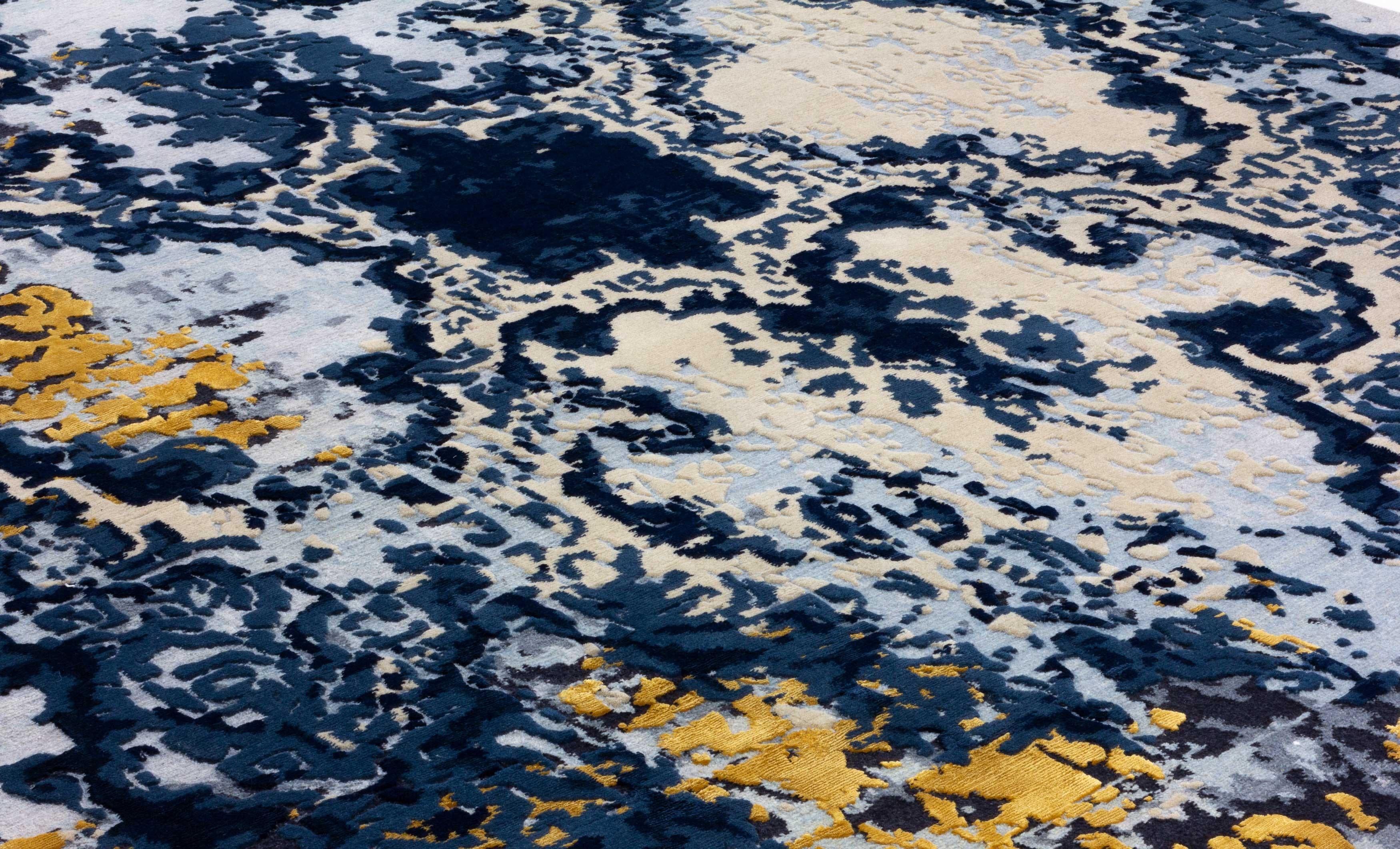 in vendita: Blue (Blue & Gold) Tappeto cc-tapis Traces d'Orient 3