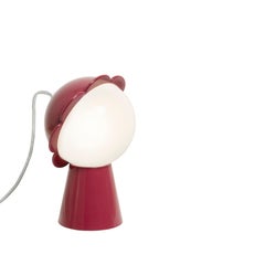 Modern Black Red Pink Yellow Green or Gray Daisy Flower Table Lamp