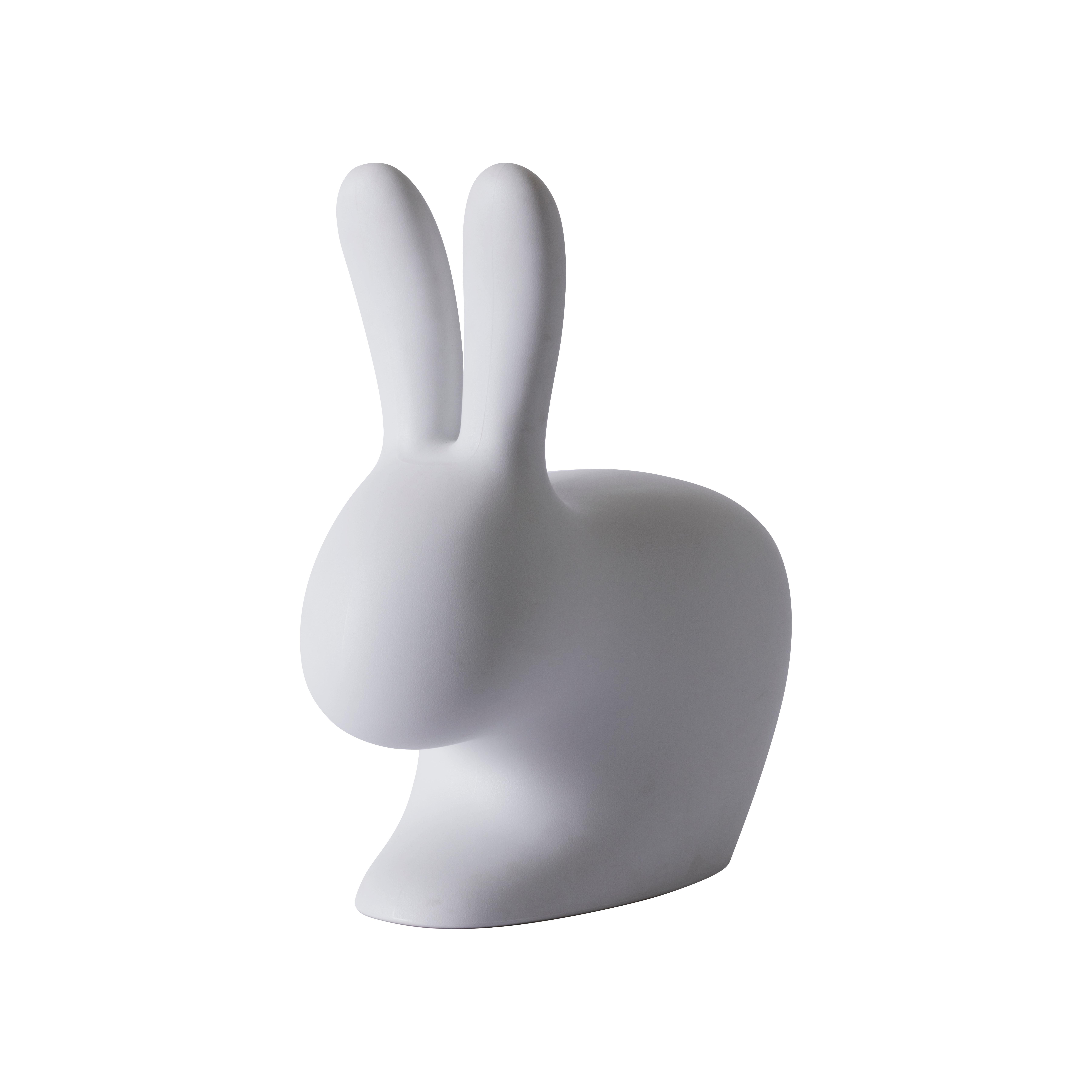 For Sale: Gray Large Pink Decorative Sculptural Modern Plastic Rabbit Chair
