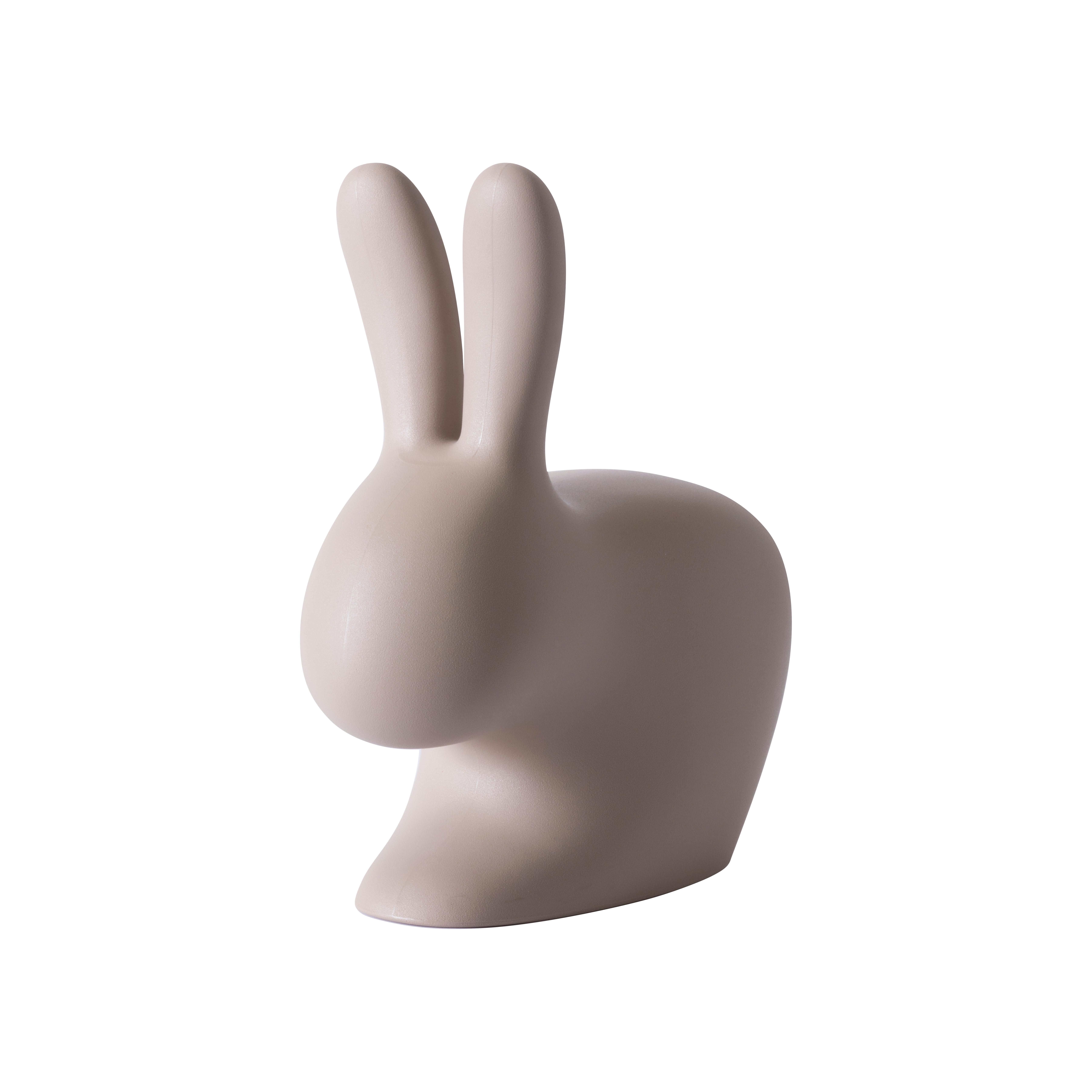 For Sale: Gray (Dove Gray) Large Pink Decorative Sculptural Modern Plastic Rabbit Chair