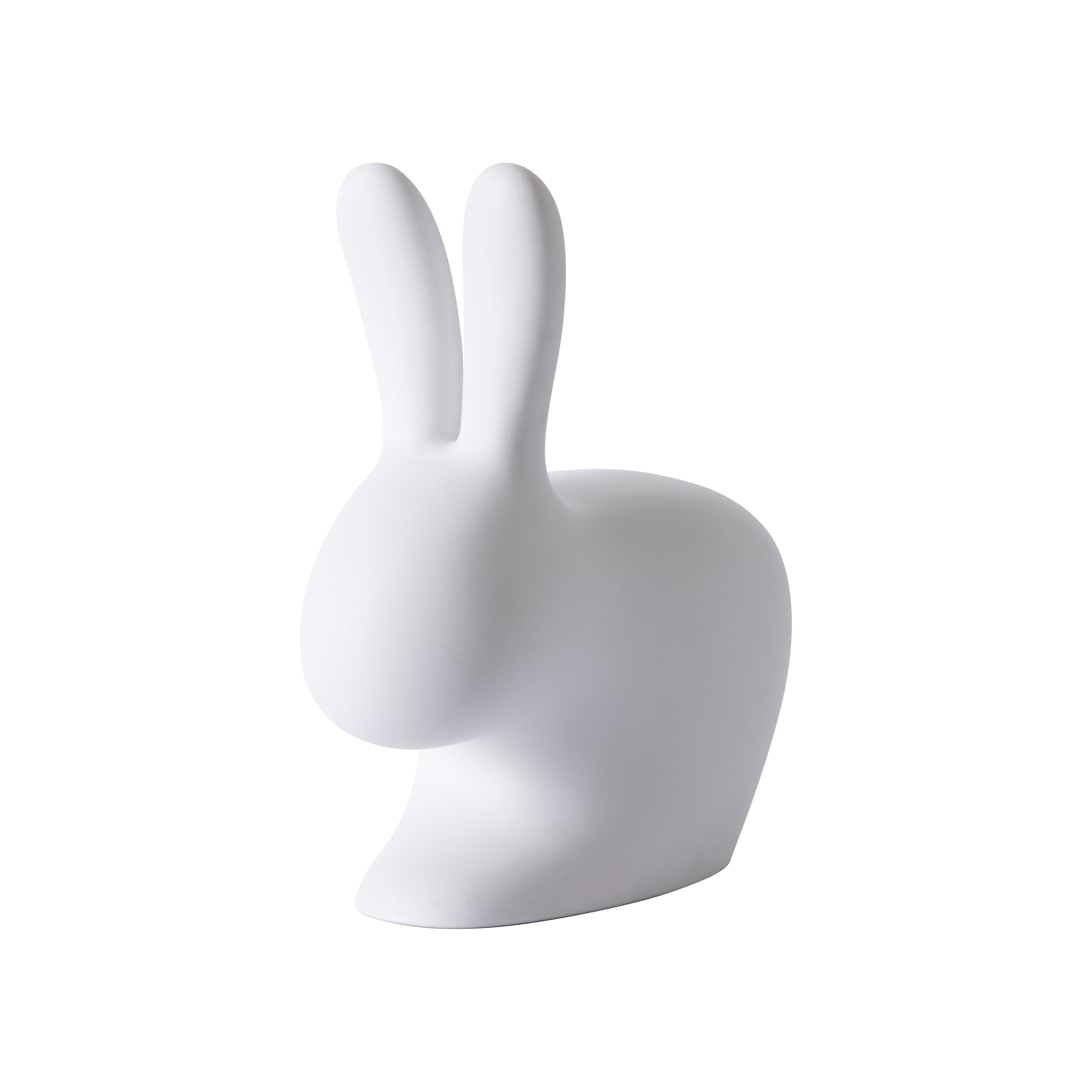 For Sale: Gray (Light Gray) Large Pink Decorative Sculptural Modern Plastic Rabbit Chair