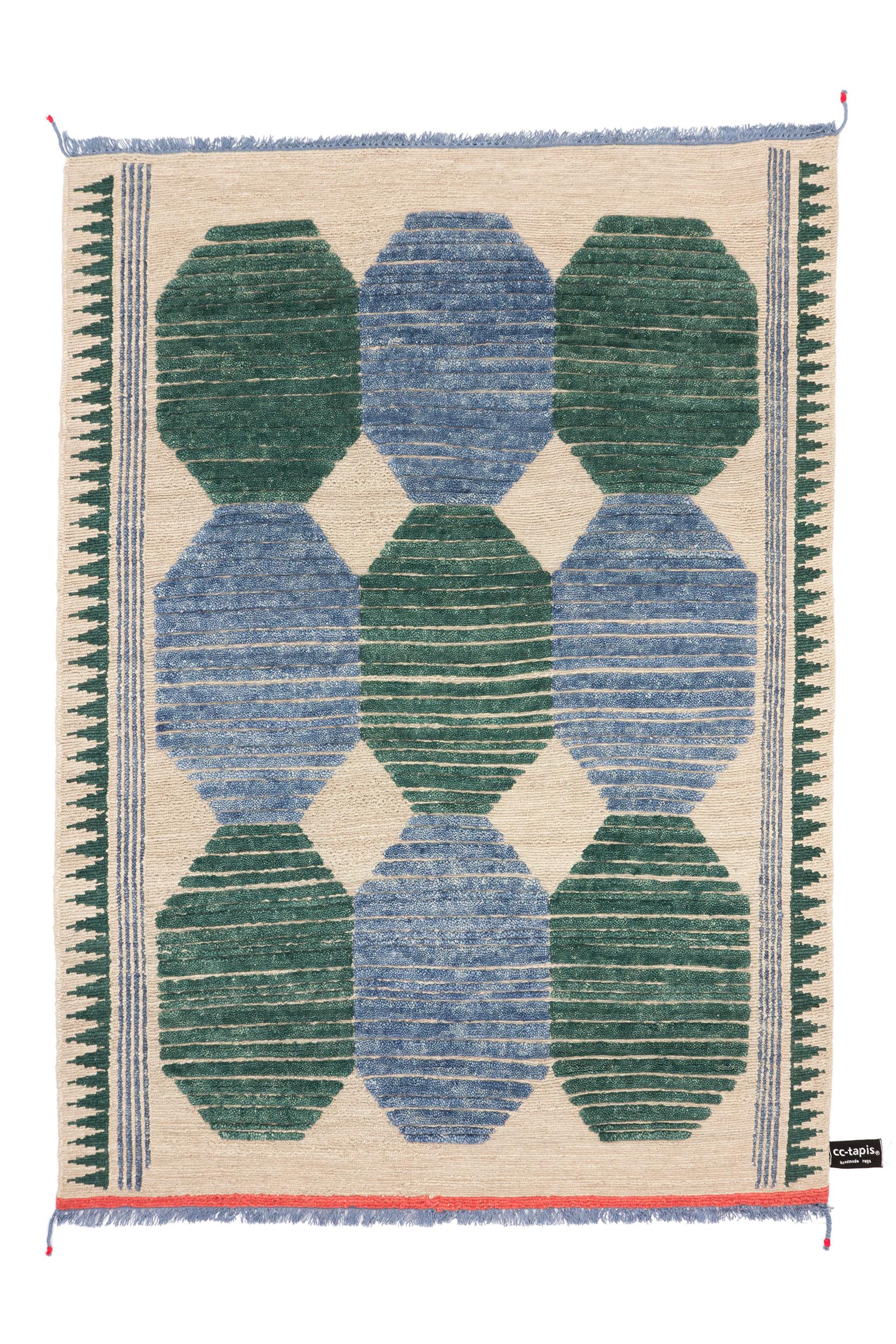 For Sale: Blue (Navy) cc-tapis  Primitive Weave 3 Rug by Chiara Andreatti