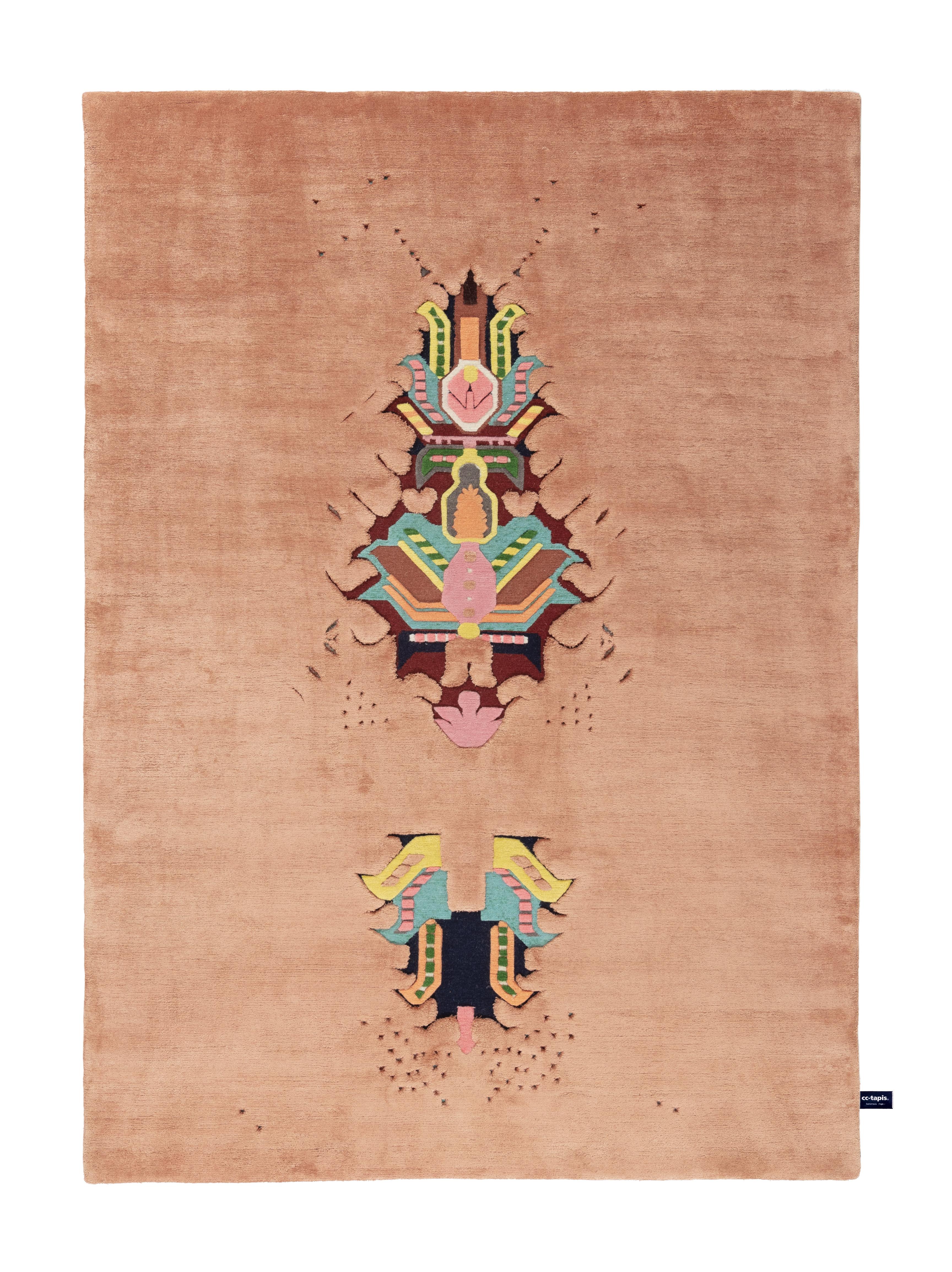 For Sale: Pink (Pink ) The Mothership Rug Invaders Rug by cc-tapis