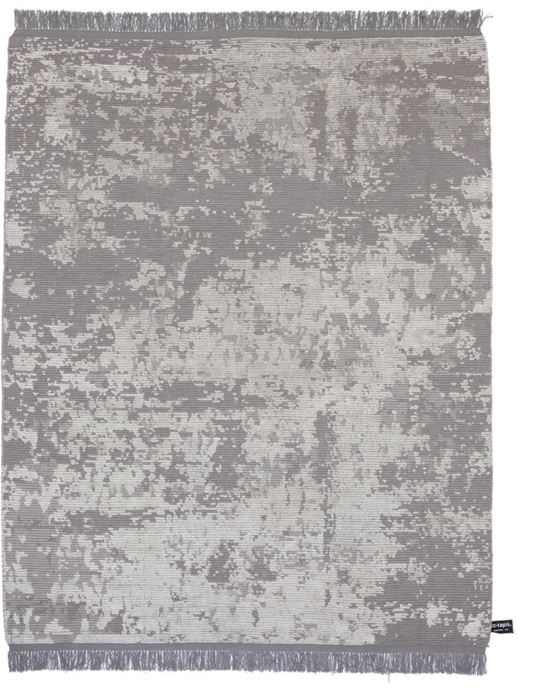 For Sale: Gray (Ice (D-005)) Oldie Soie Rug by cc-tapis