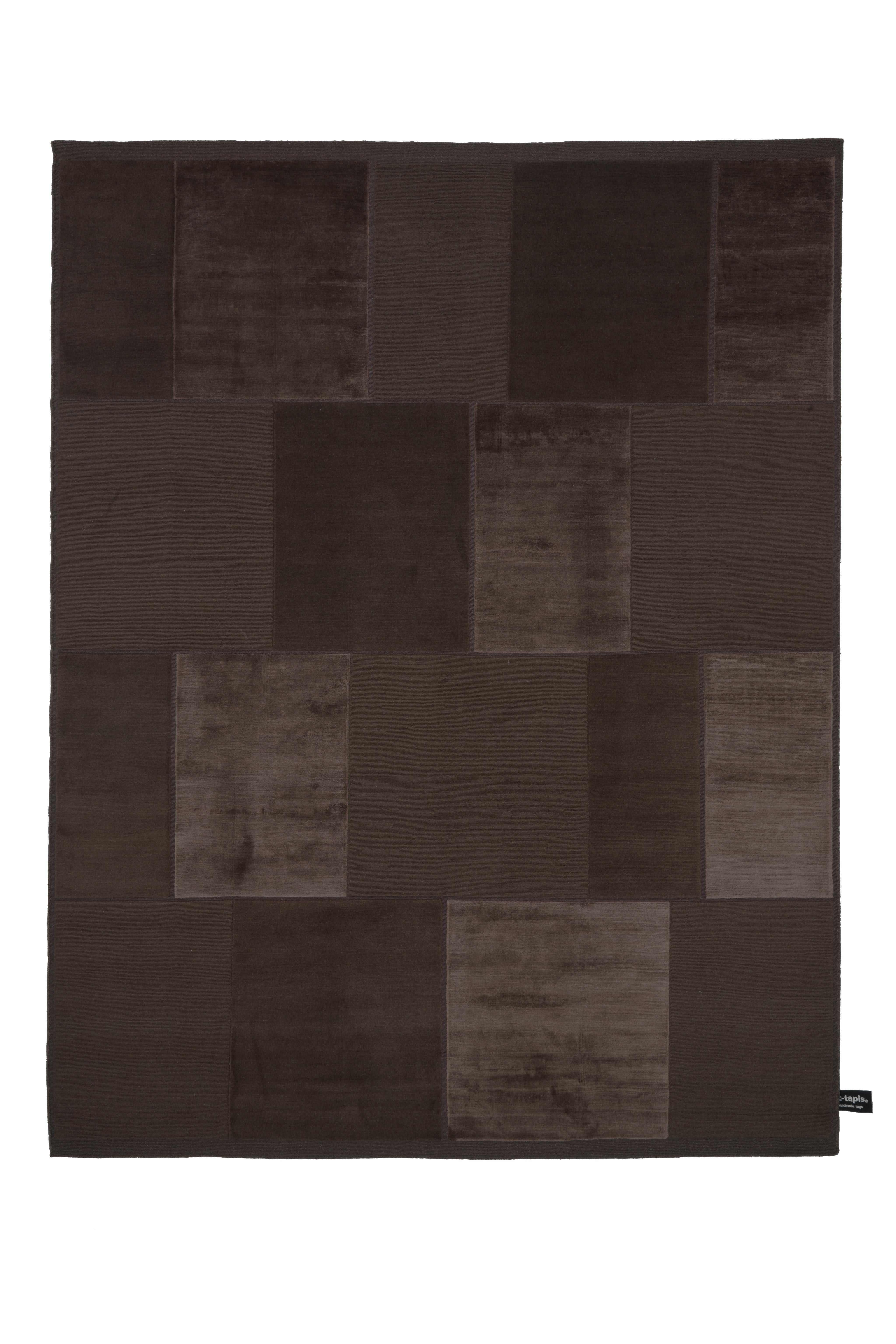 For Sale: Brown (Coco (A-011)) cc-tapis Casellario Monocromo Ivory Rug by A. Parisotto & M. Formenton
