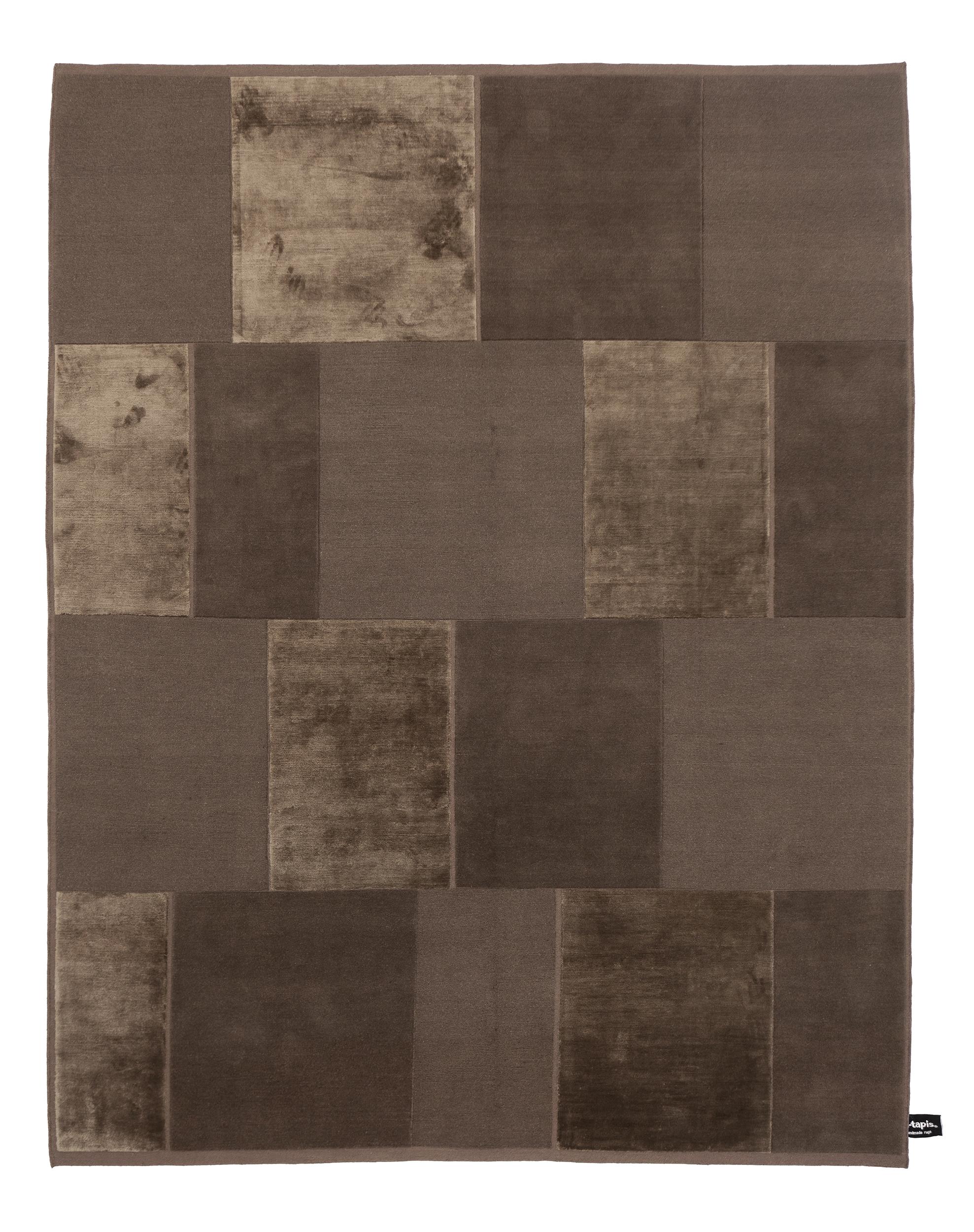 For Sale: Brown (Bronze (A-013)) cc-tapis Casellario Monocromo Ivory Rug by A. Parisotto & M. Formenton