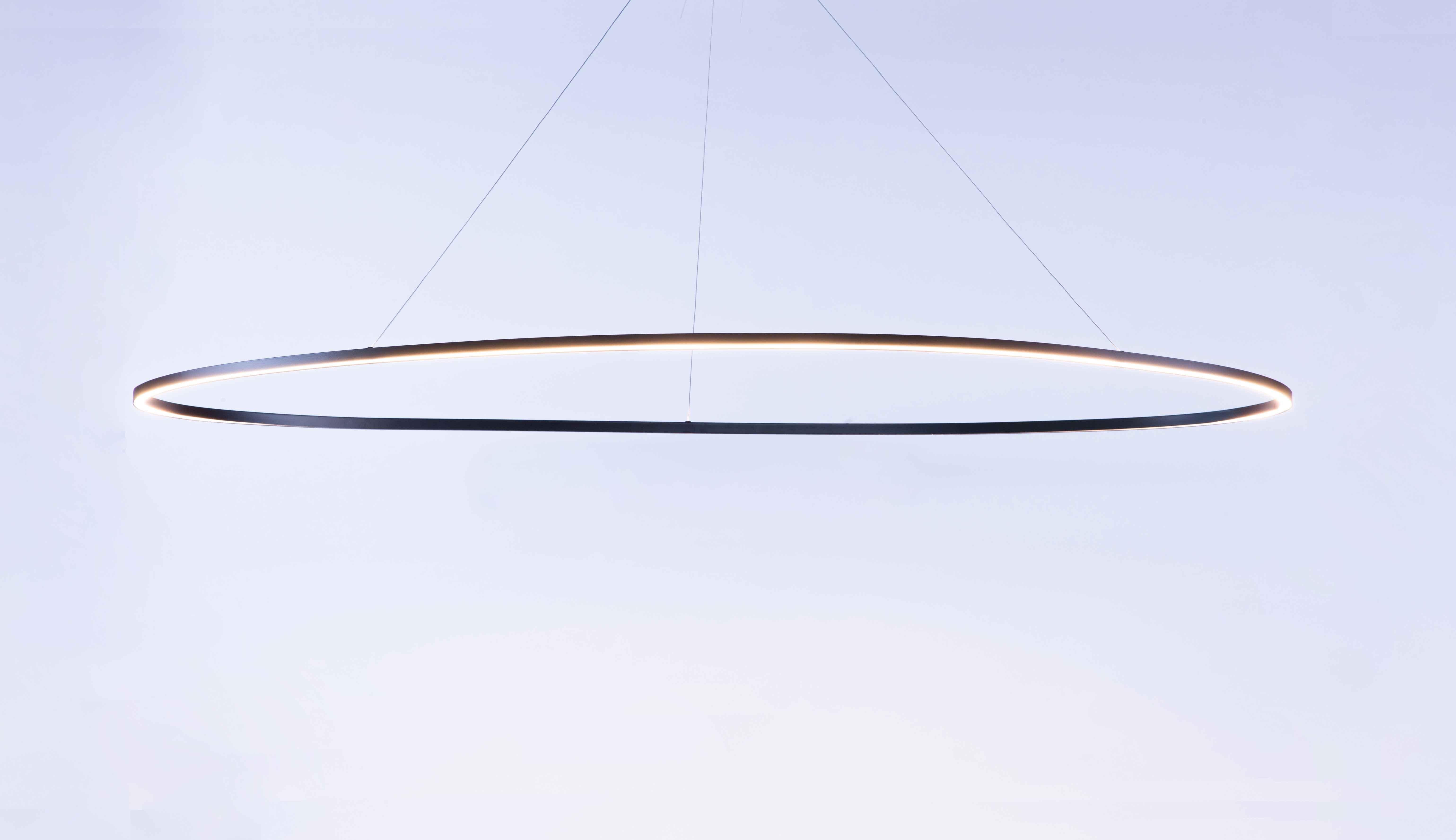For Sale: White (White ) Nemo Ellisse Pendant Mega Downlight 3000K Dimmable Lamp by Federico Palazzari 2