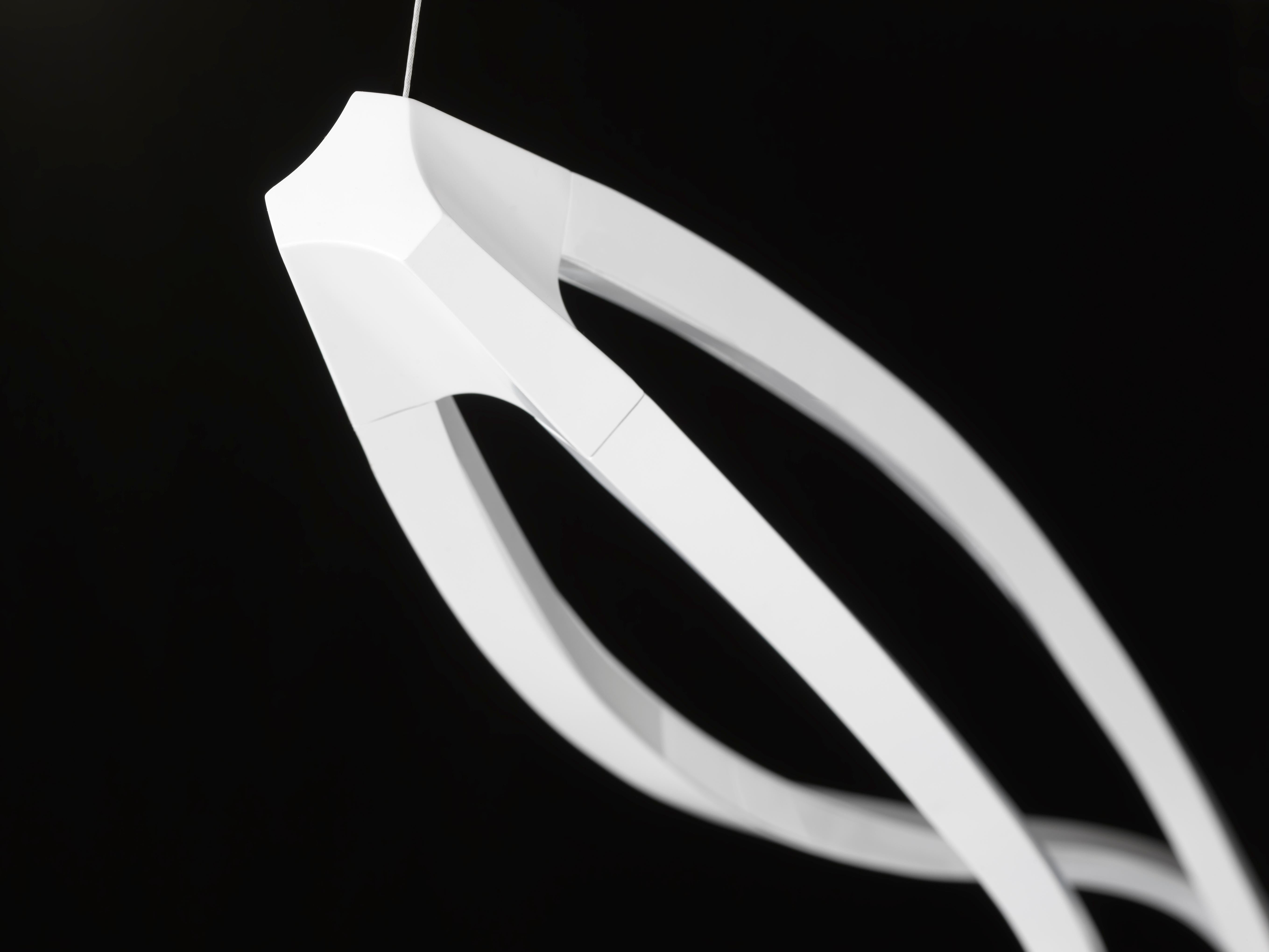 For Sale: White (White ) Nemo In the Wind Pendant Vertical Dimmable Lamp LED 3000K by Arihiro Miyake 2