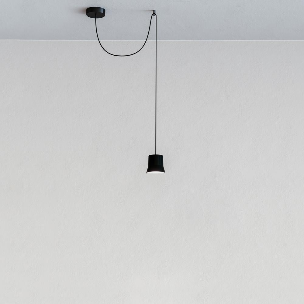 For Sale: Black (Black ) Artemide Giò Light Off Center Suspension Lamp by Patrick Norguet 2