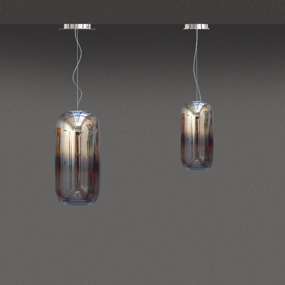 For Sale: Gray (Chrome) Artemide Gople Mini Suspension Lamp by Bjarke Ingels Group 4