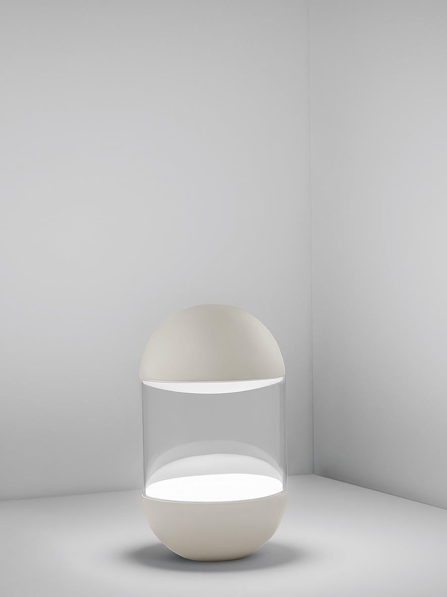 For Sale: Silver (NI — Nickel) Firmamento Milano Pillola Table Lamp by Parisotto and Formenton Architetti 2