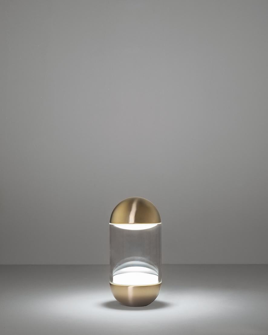 For Sale: Gold (GO — Gold) Firmamento Milano Pillolina Table Lamp by Parisotto and Formenton Architetti 2