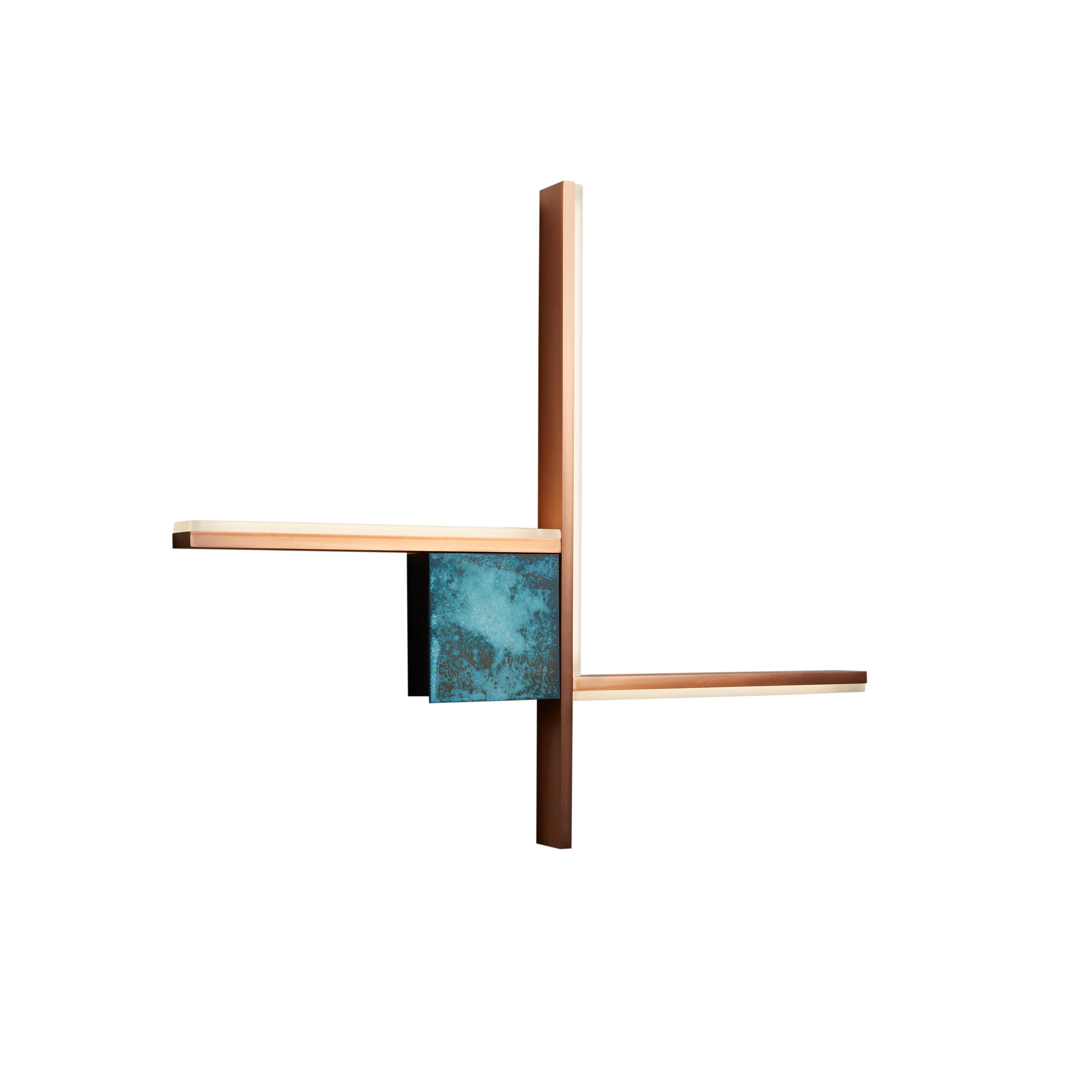 For Sale: Orange (Delabré Copper) VeniceM Essence Wall Sconce in Metal by Massimo Tonetto