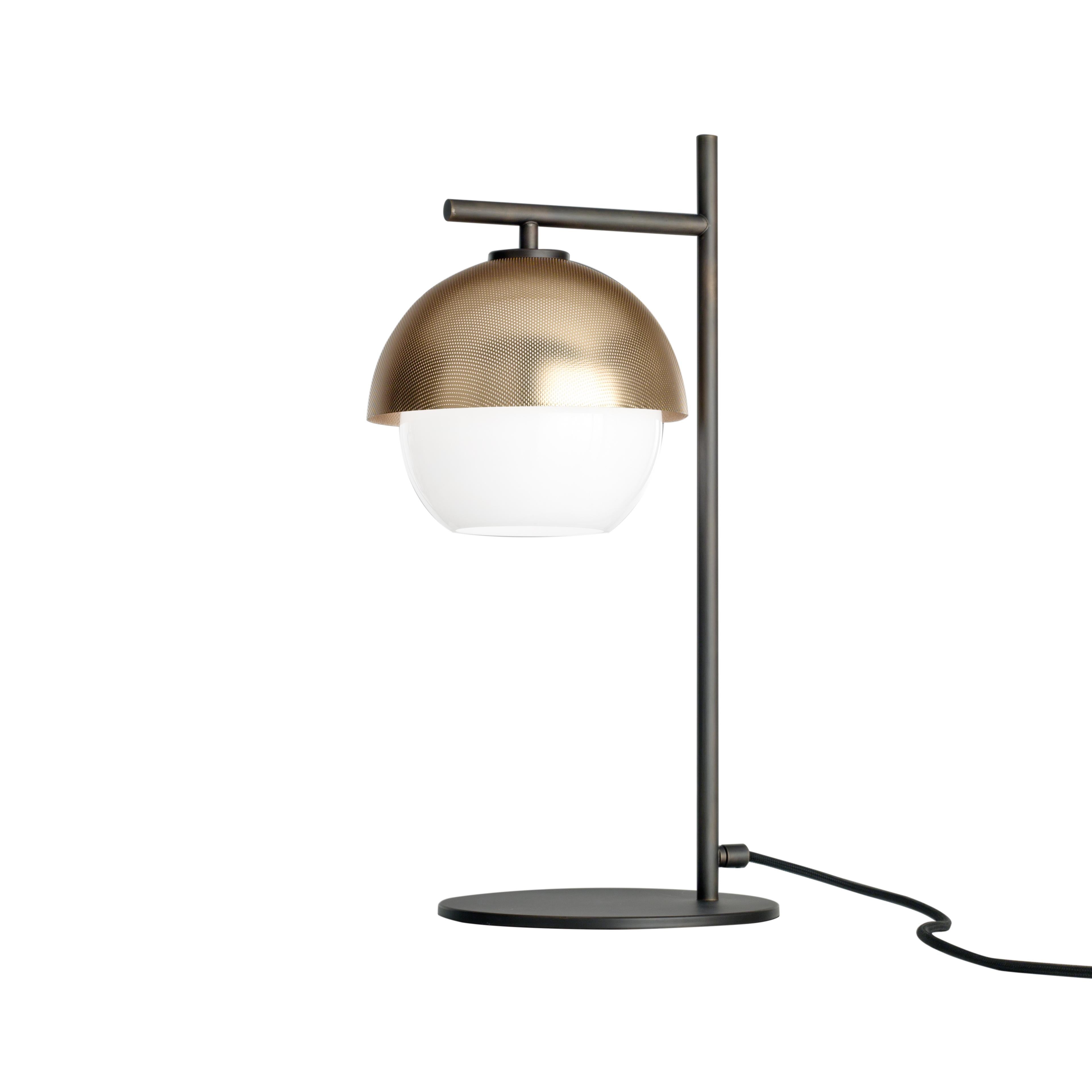 For Sale: Gold (Polished Gold) VeniceM Urban Table Light in Dark Burnished Brass by Massimo Tonetto 2