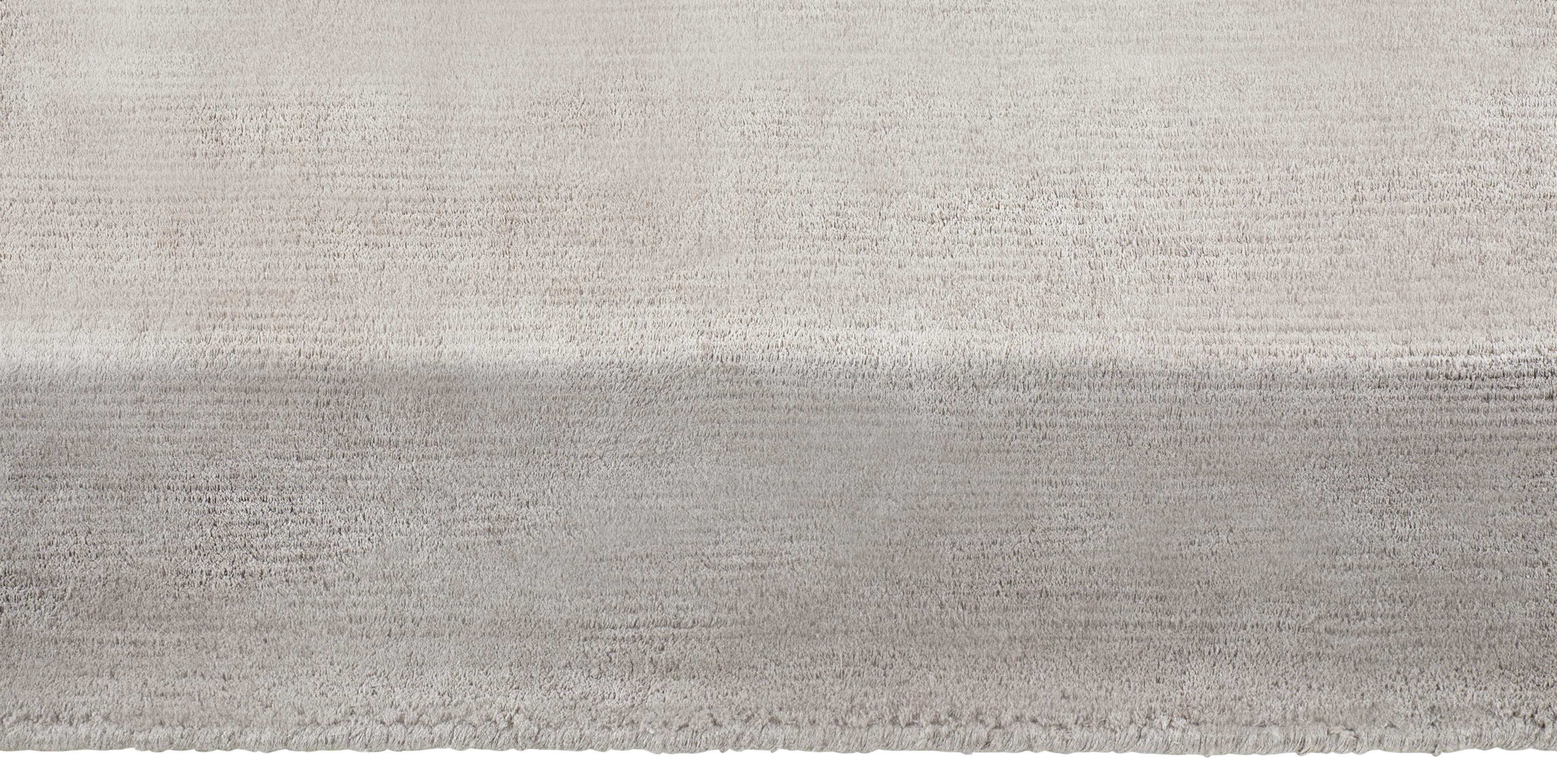 For Sale: Gray (Silka Marca Dark Grey) Ben Soleimani Silk Marca Rug– Handwoven Sheen Soft Dark Gray 8'x10' 3