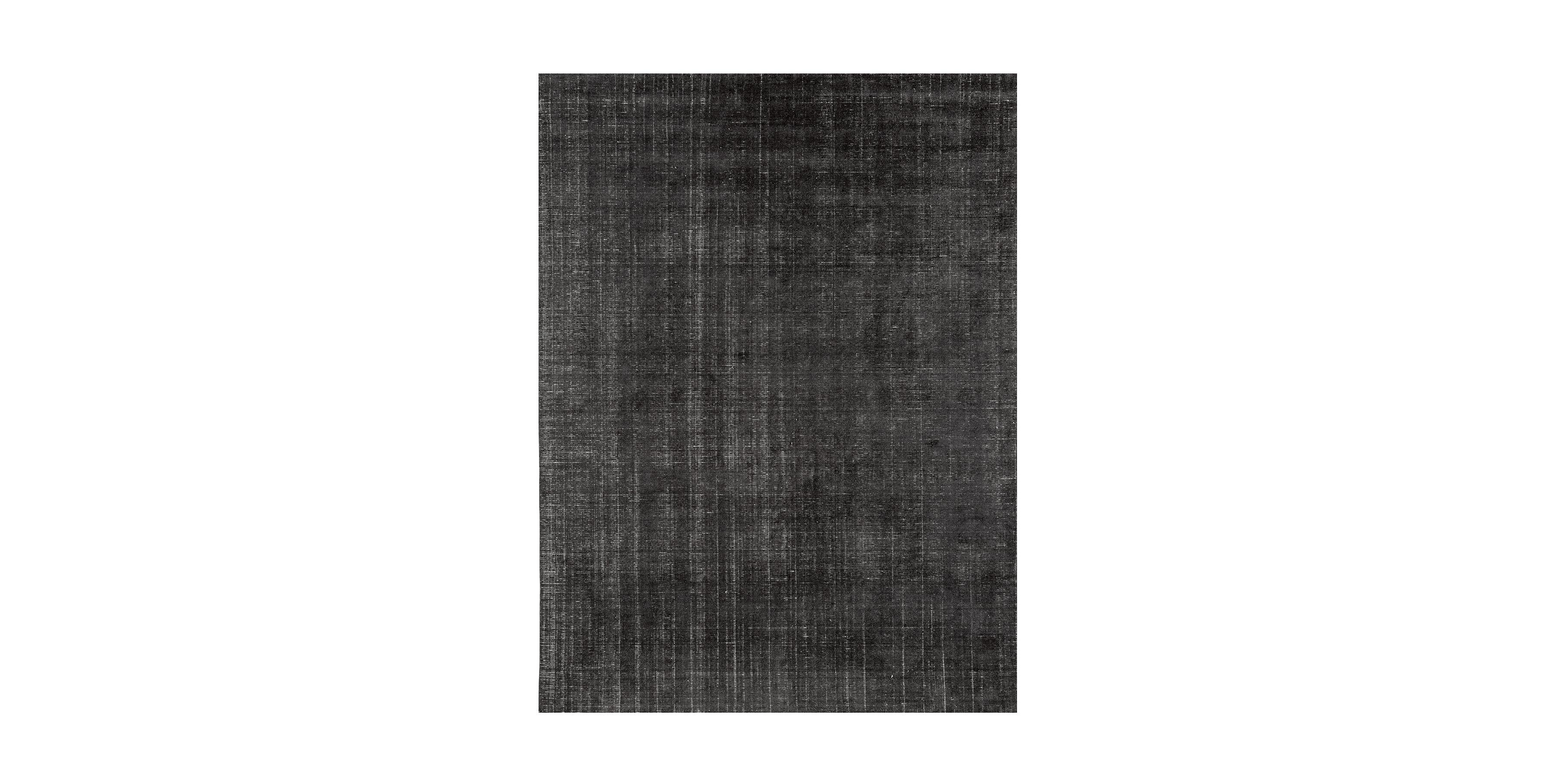 For Sale: Gray (Distressed Wool Charcoal) Ben Soleimani Distressed Wool Rug 9'x12'