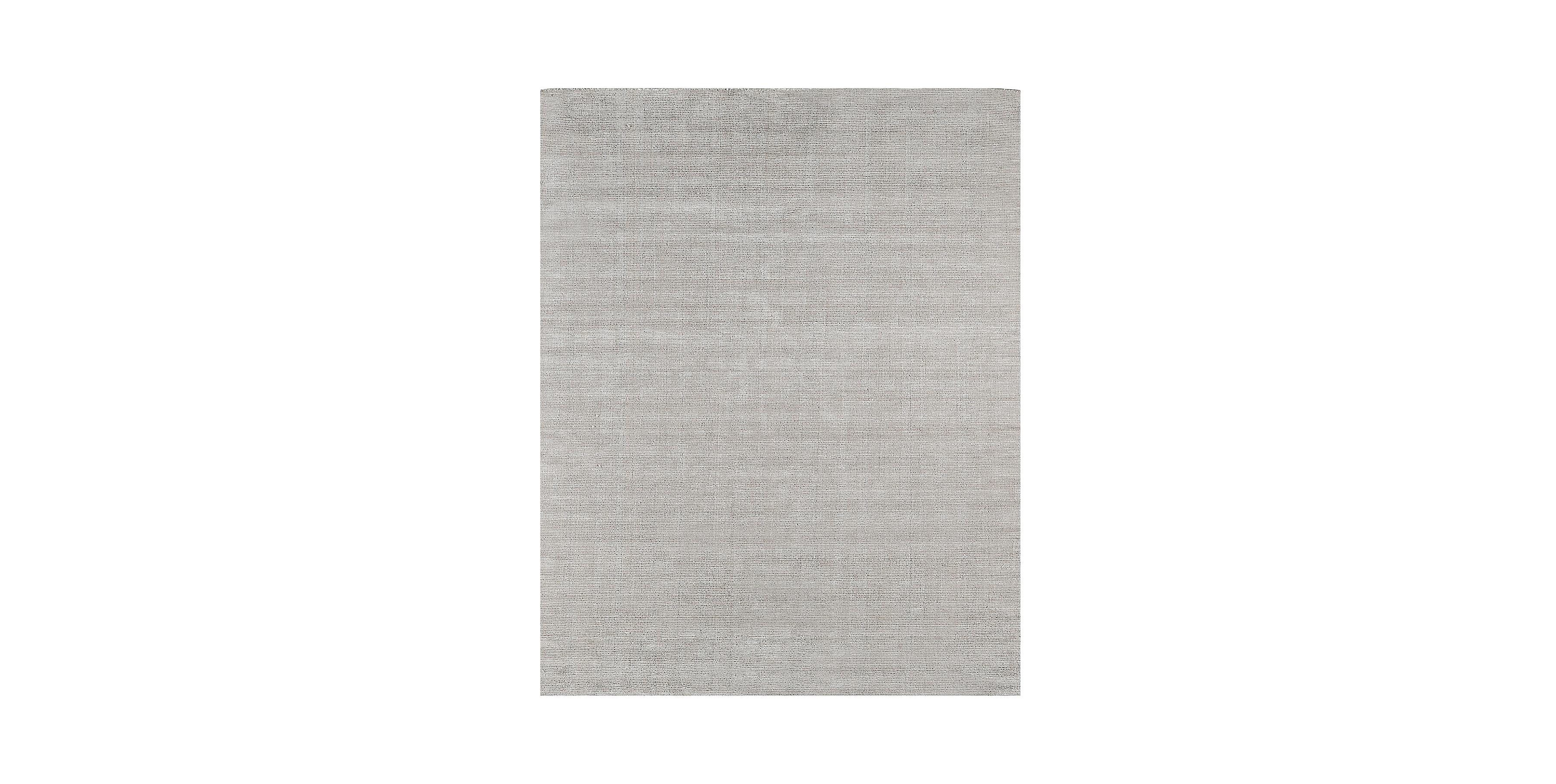 For Sale: Silver (Distressed Wool Platinum) Ben Soleimani Distressed Wool Rug 9'x12'