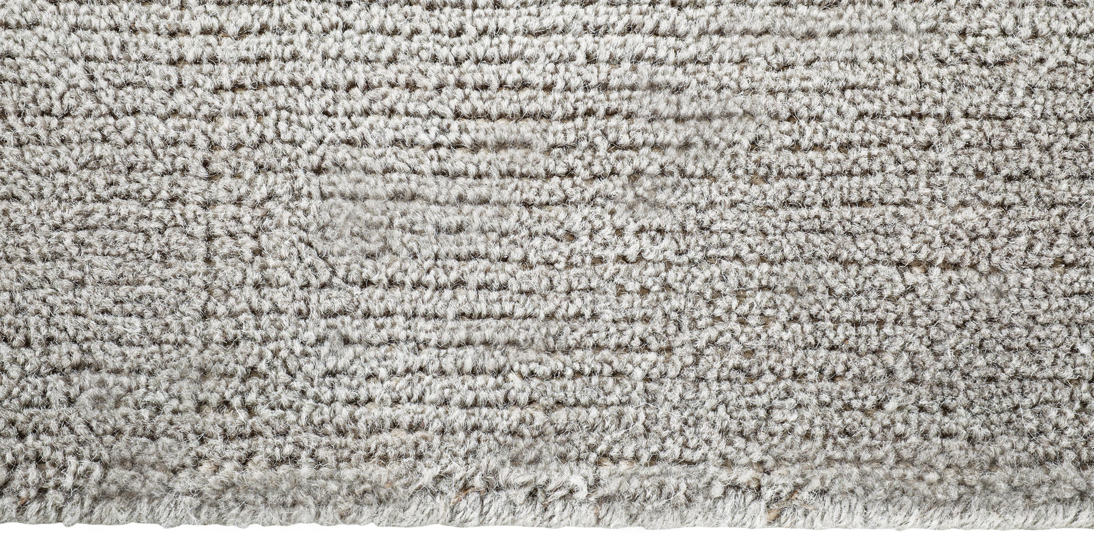 For Sale: Silver (Distressed Wool Platinum) Ben Soleimani Distressed Wool Rug 9'x12' 3