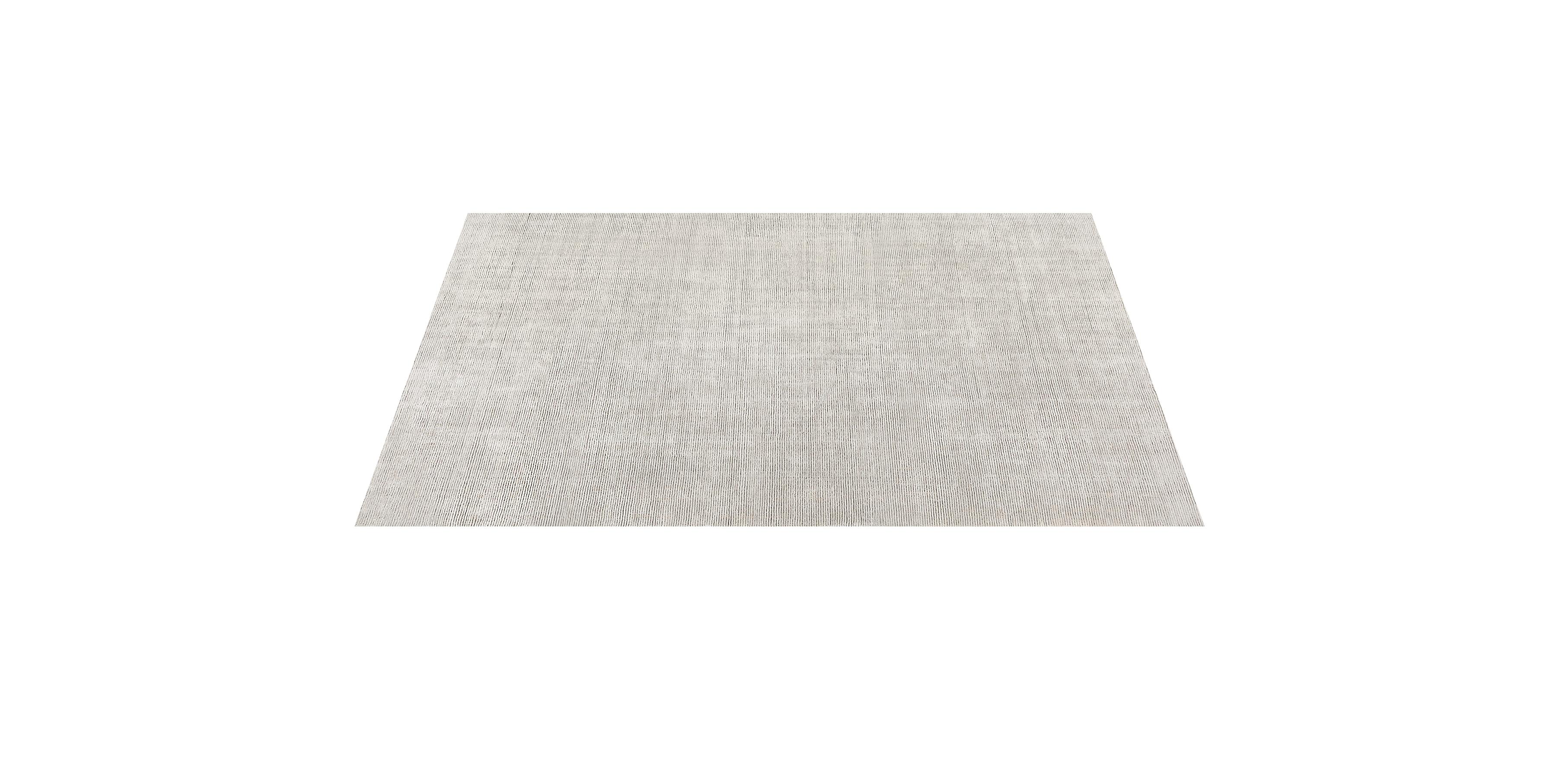 For Sale: Silver (Distressed Wool Silver) Ben Soleimani Distressed Wool Rug 9'x12' 2
