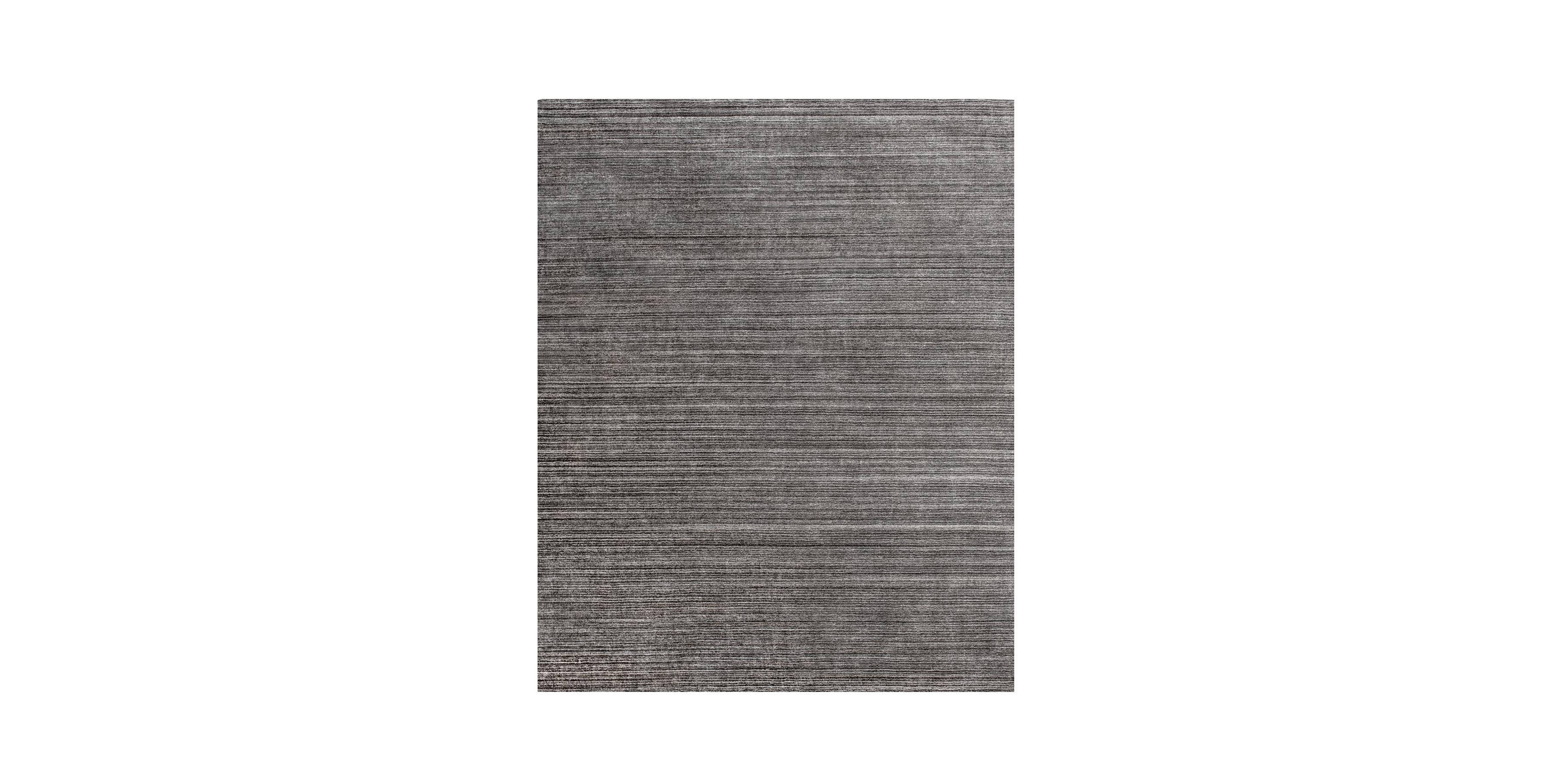 For Sale: Gray (Nahla Gunmetal) Ben Soleimani Nahla Rug– Handwoven Charcoal 6'x9'