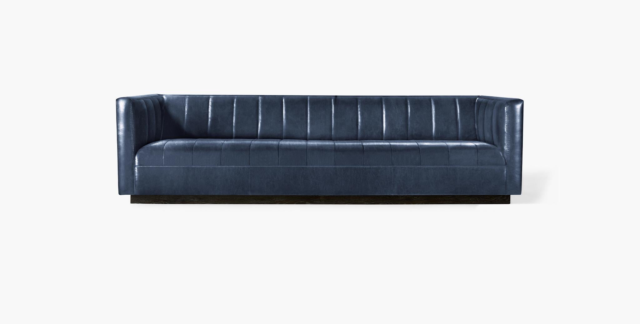 For Sale: Blue (Refined Saddle Slate) Ben Soleimani Palmer Sofa Large 3