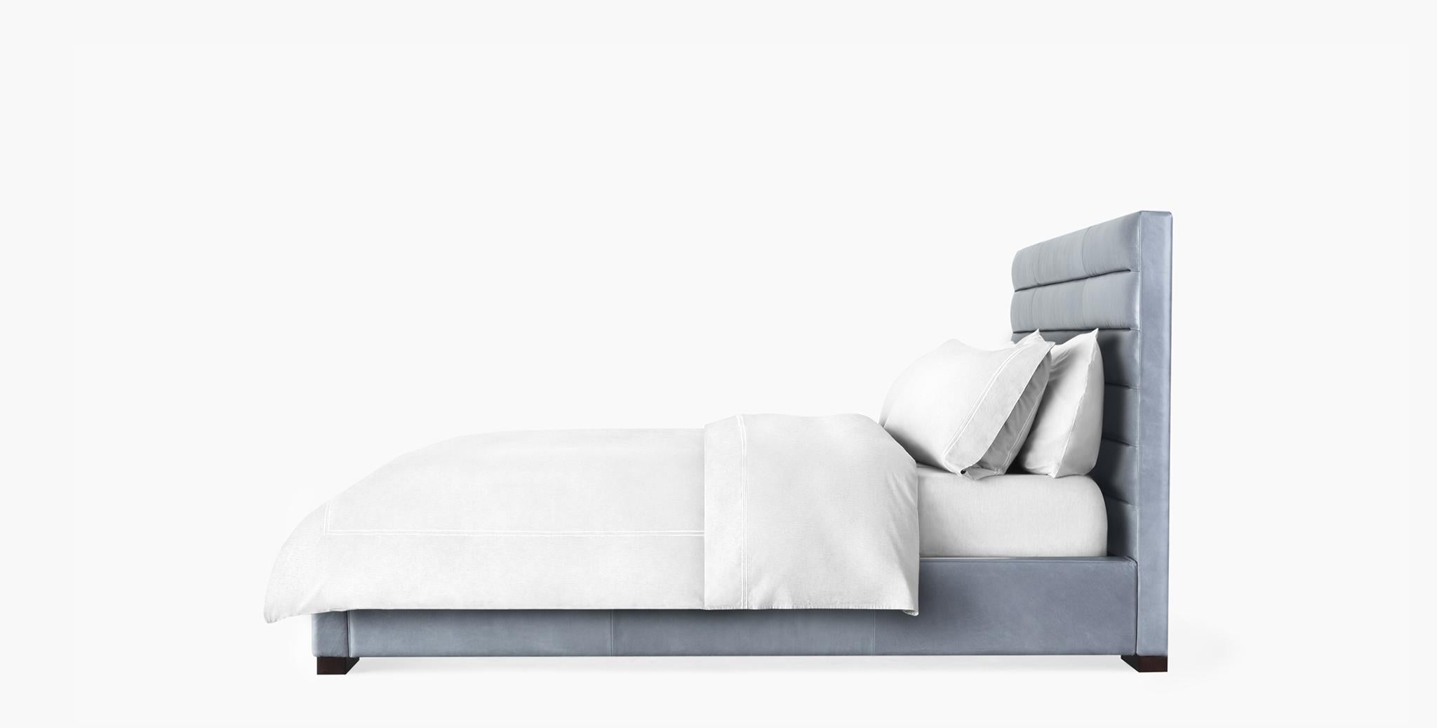 For Sale: Gray (Refined Saddle Pewter) Ben Soleimani Hayworth King Sized Bed 2