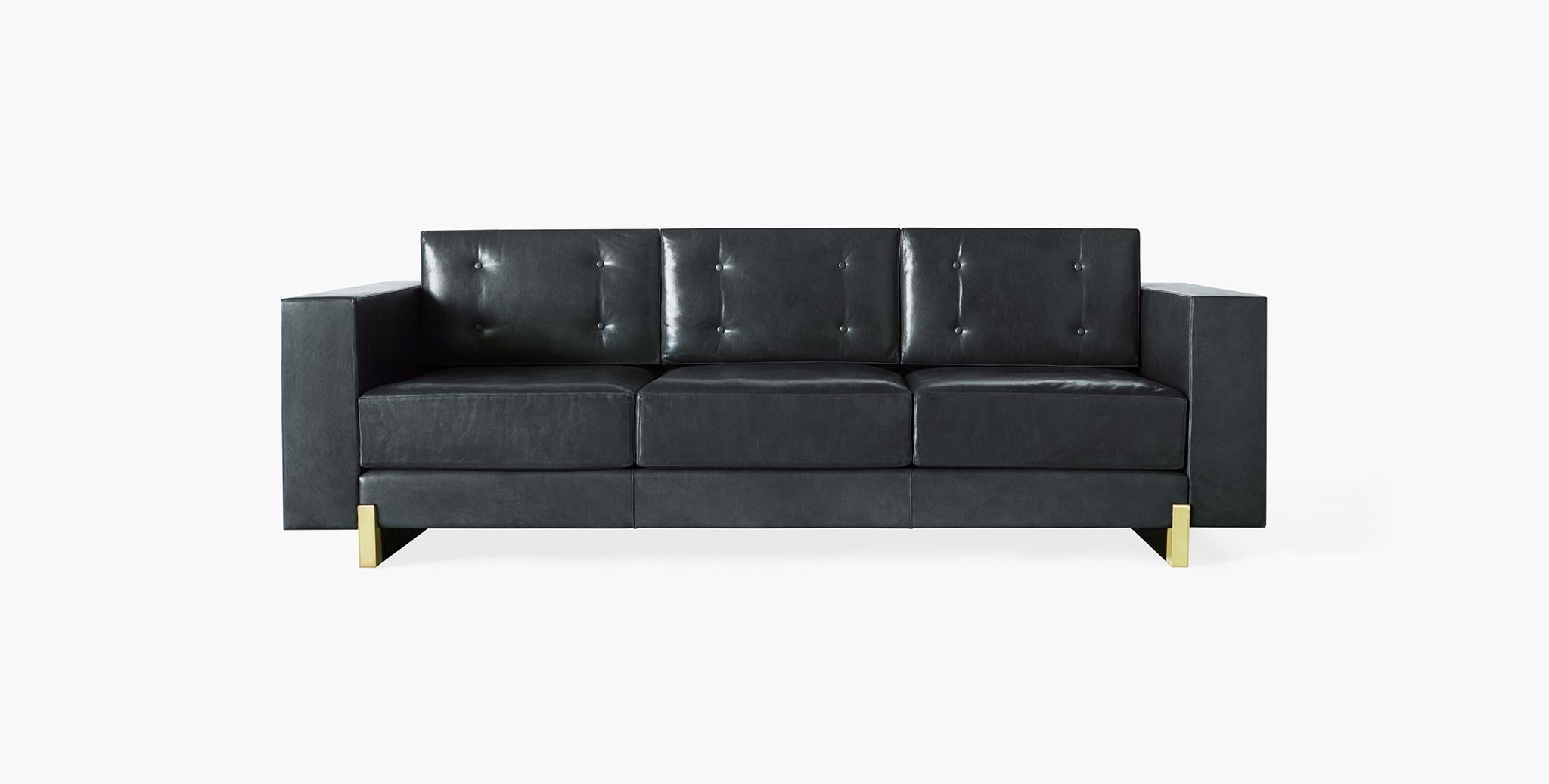 For Sale: Blue (Refined Saddle Slate) Ben Soleimani Oakes Sofa Medium 2