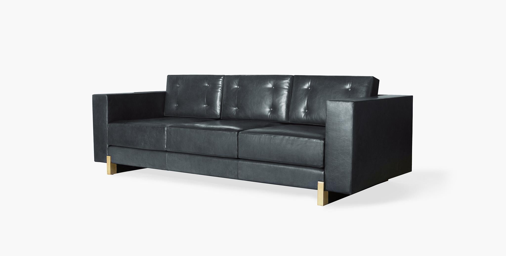 For Sale: Blue (Refined Saddle Slate) Ben Soleimani Oakes Sofa Large 3