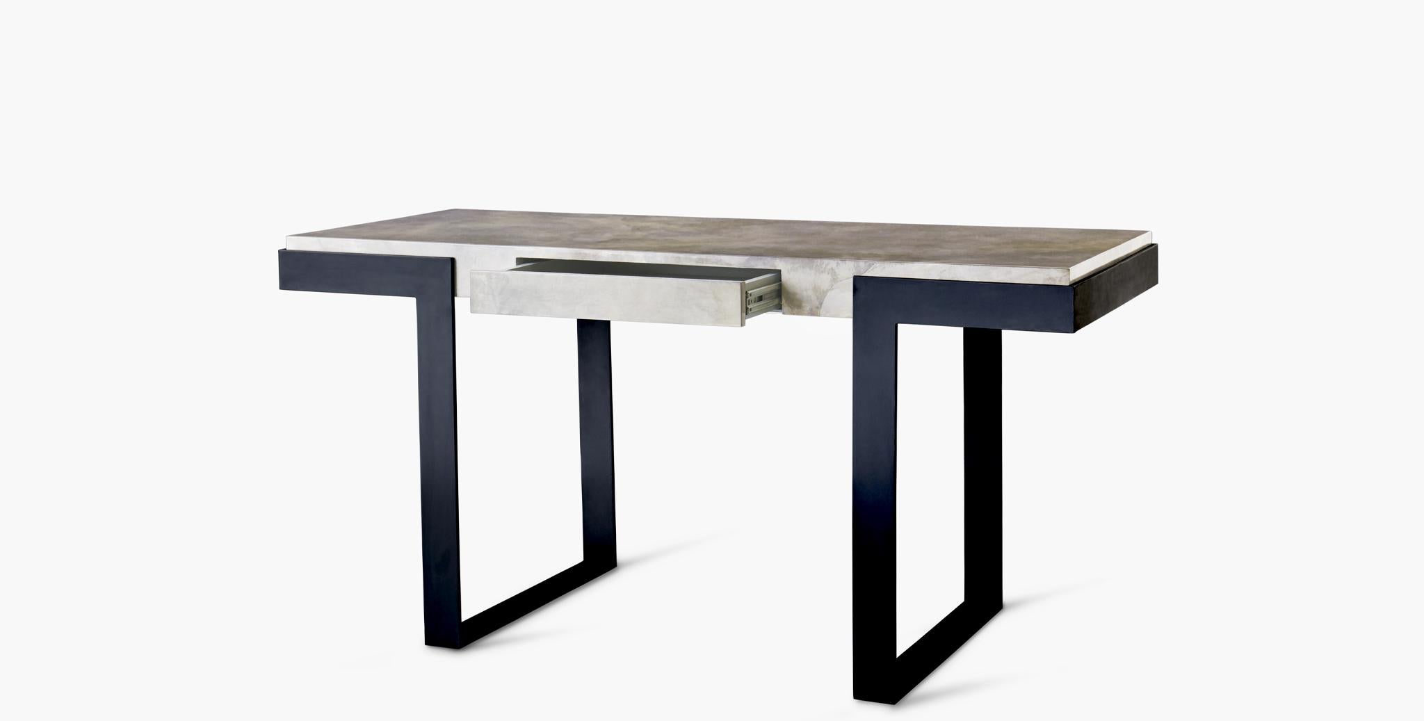 Gray (Grey Parchment) Ben Soleimani Linden Desk 3