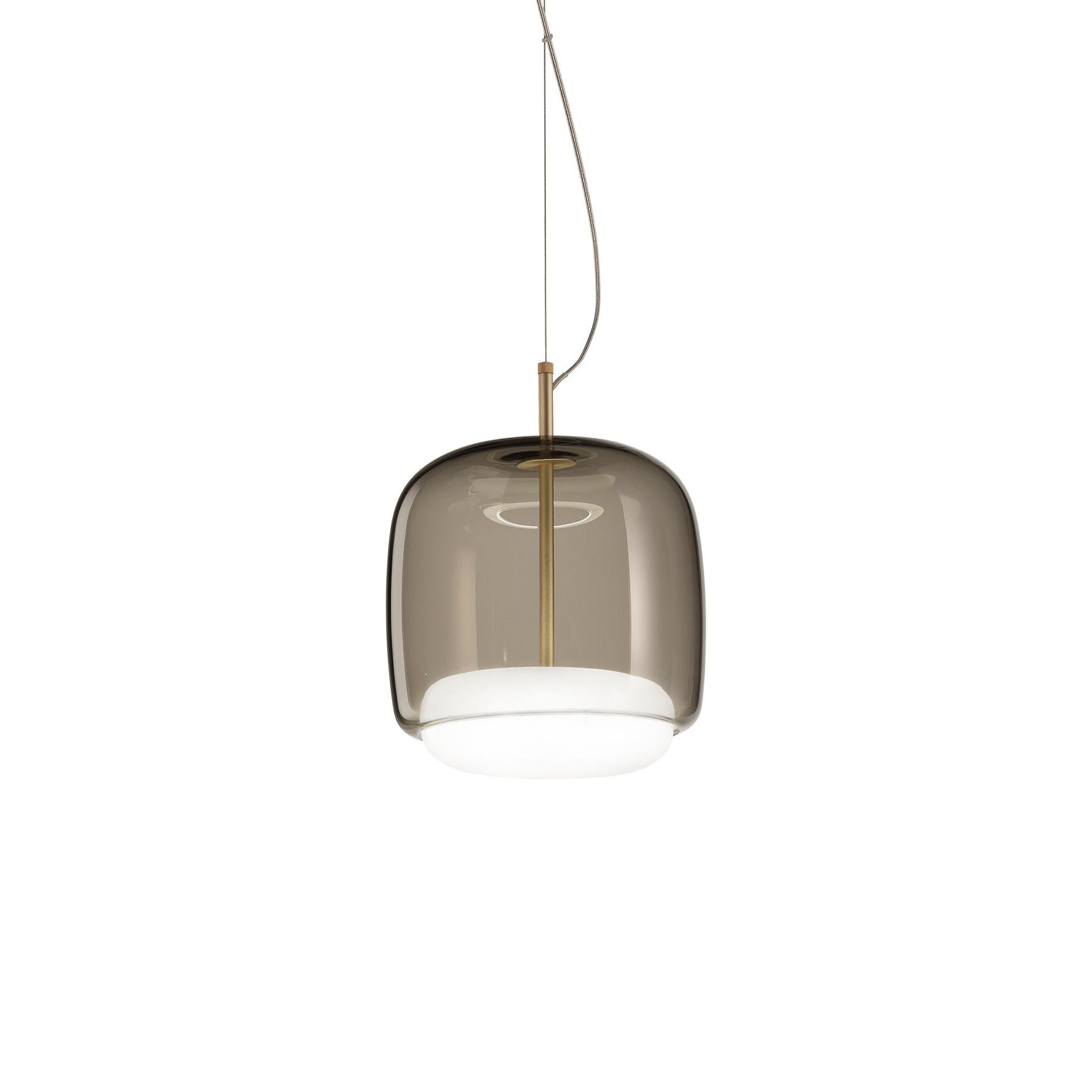 For Sale: Gray (Smoky and White) Vistosi LED Jube SP P Suspension Light by Favaretto&Partners