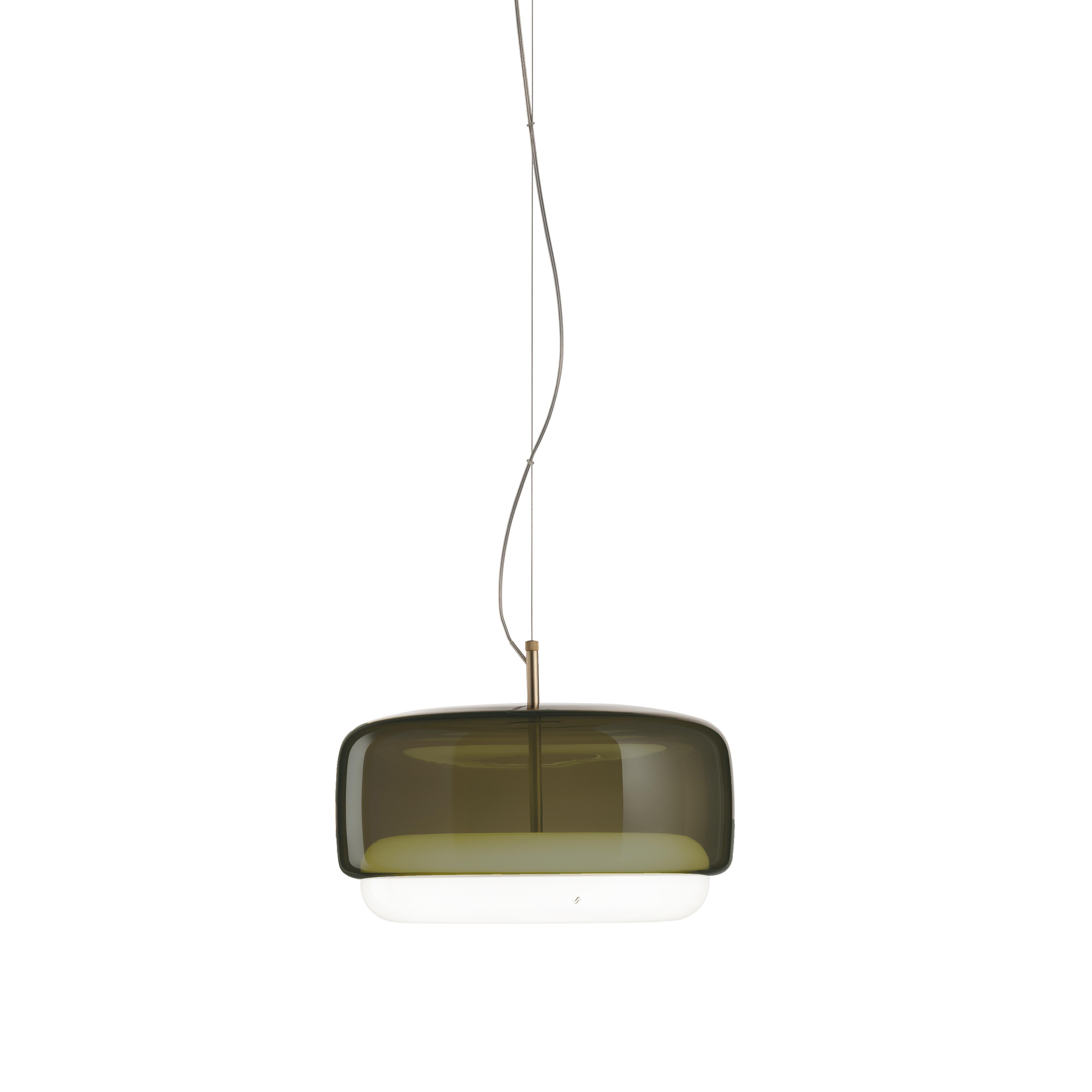 For Sale: Green (Old Green and White) Vistosi LED Jube SP G Suspension Light by Favaretto&Partners