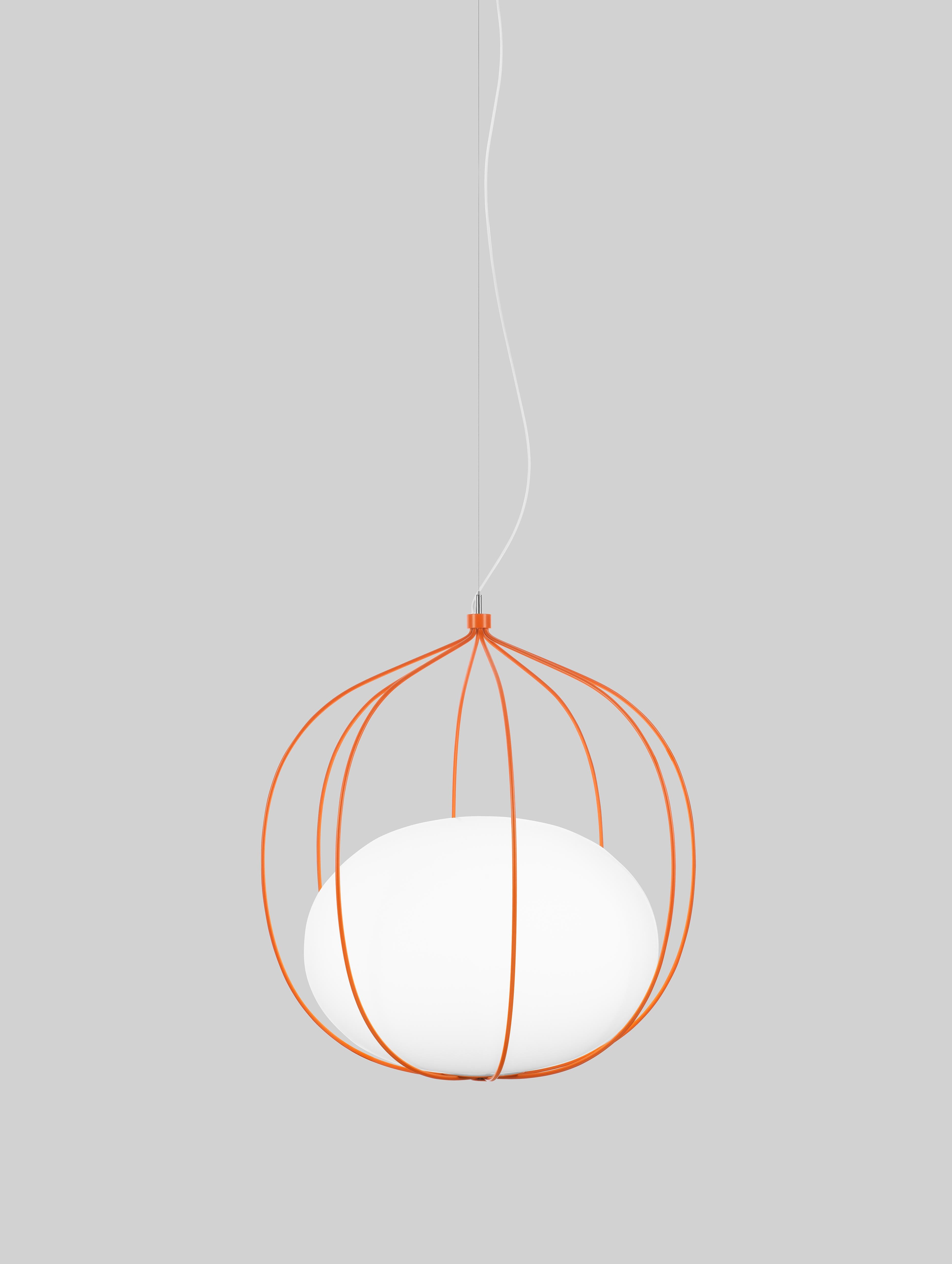 Im Angebot: Zero LED Hoop Pendelleuchte von Front Design (Orange) 2