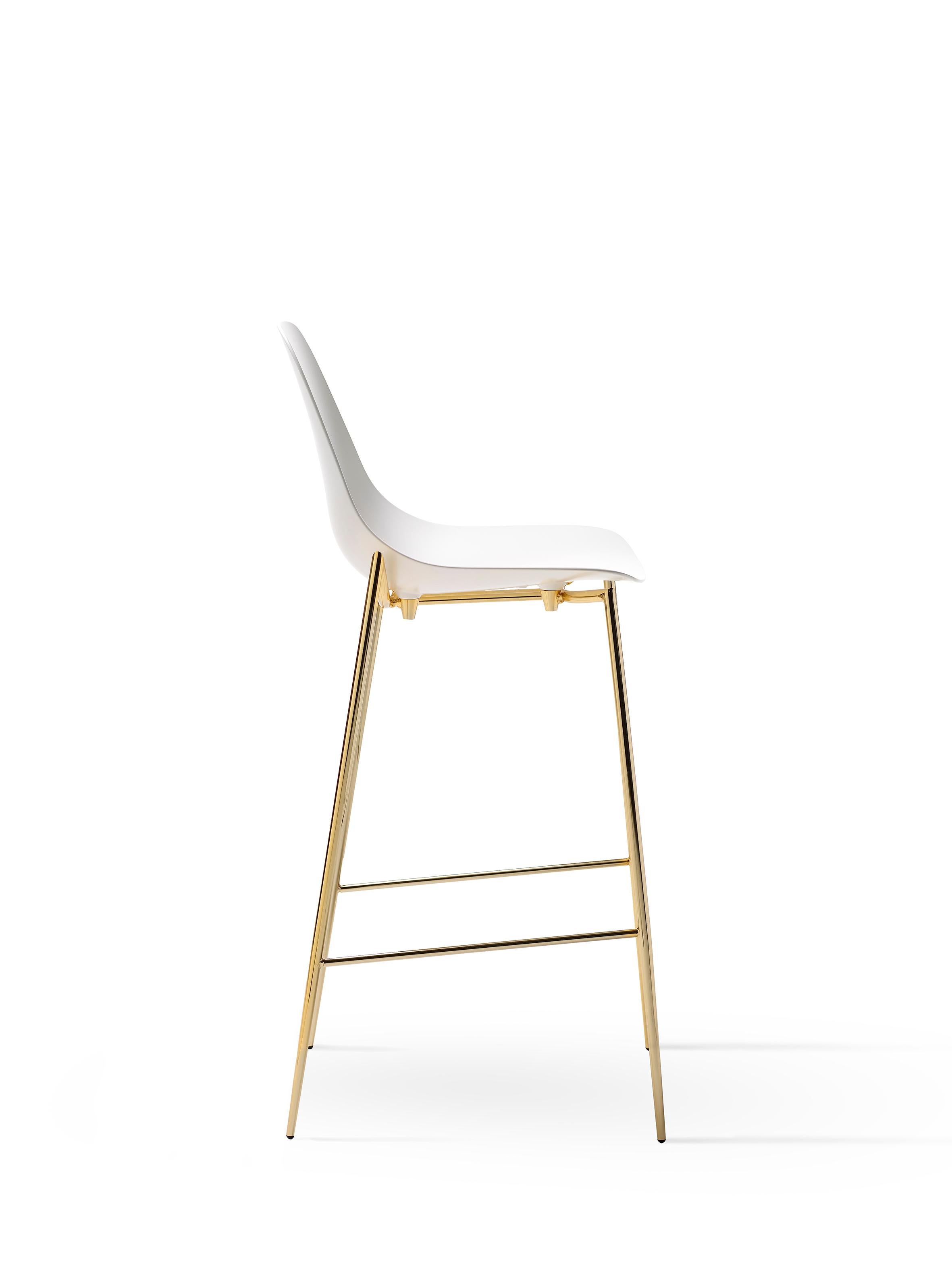 For Sale: White (White with Gold Structure) Opinion Ciatti Mammamia High Barstool 2