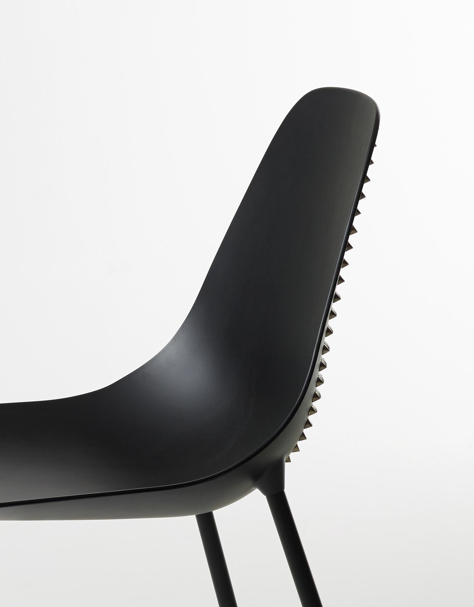 For Sale: Black (Black with Chrome Studs) Opinion Ciatti Mammamia Punk Non Stackable Chair 4