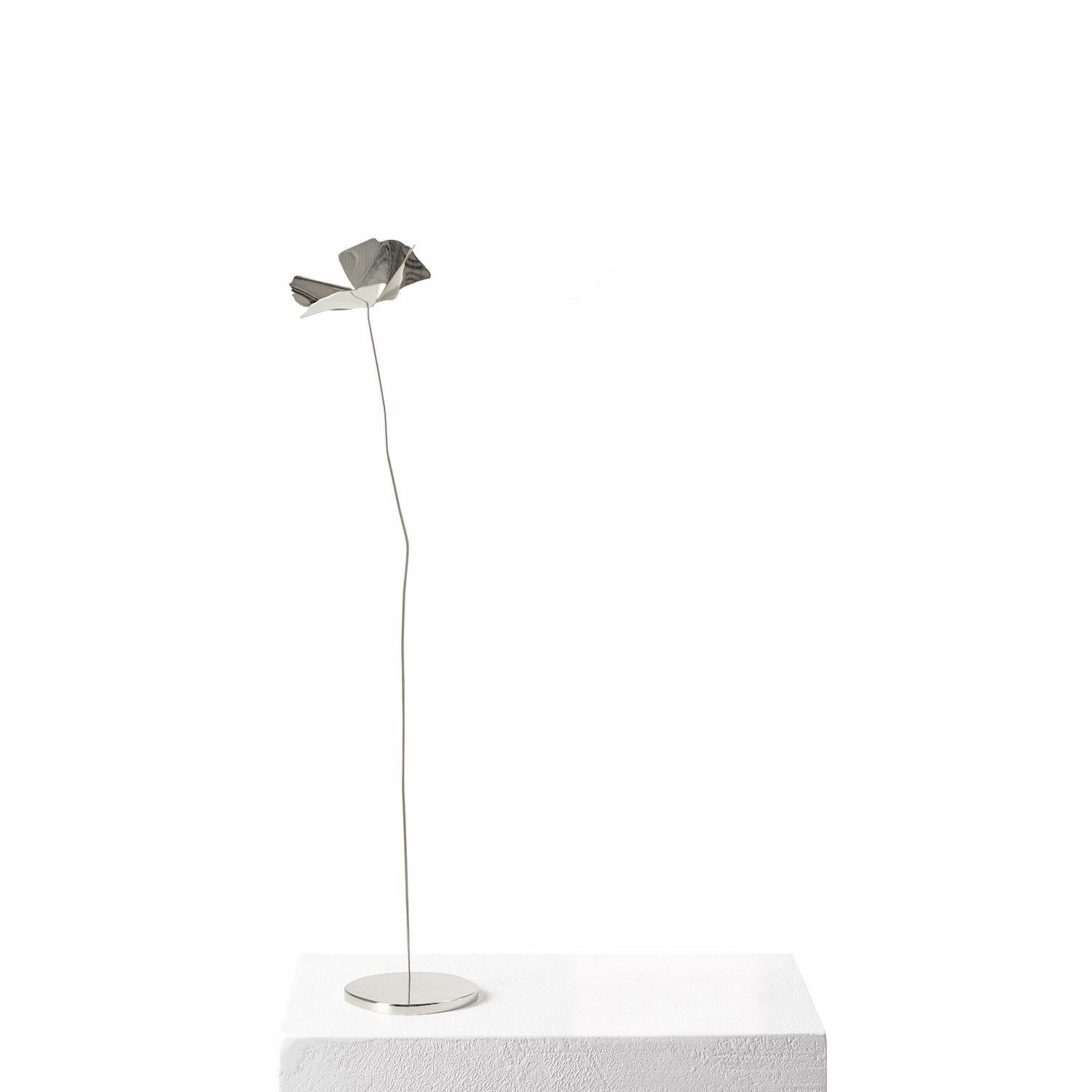 For Sale: Silver (Stainless Steel) Opinion Ciatti Papavero Delicato Small Table Decoration