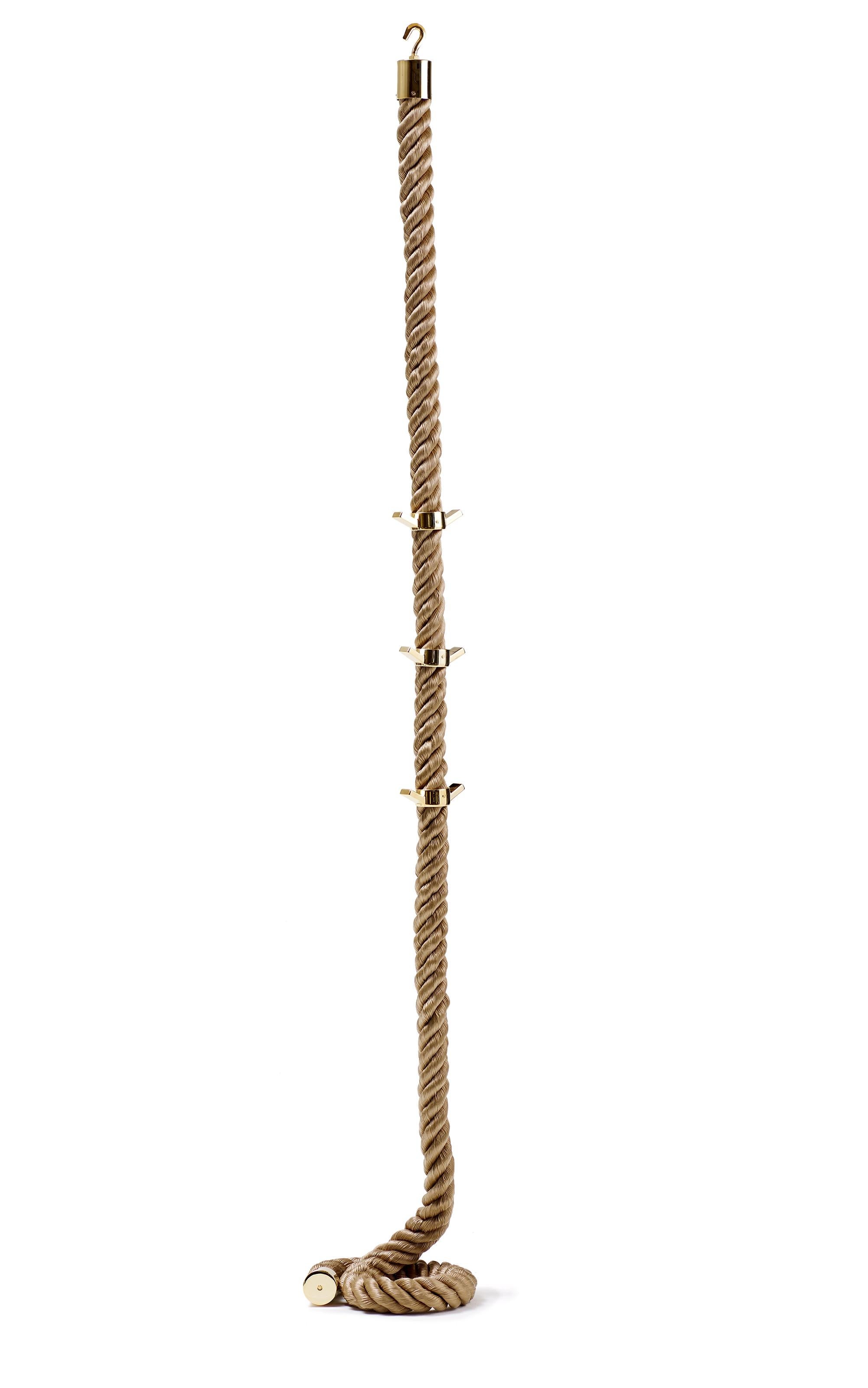 For Sale: Beige (Sand Rope with 24K Gold Hardware) Opinion Ciatti La Cima 3 Clothes Hanger