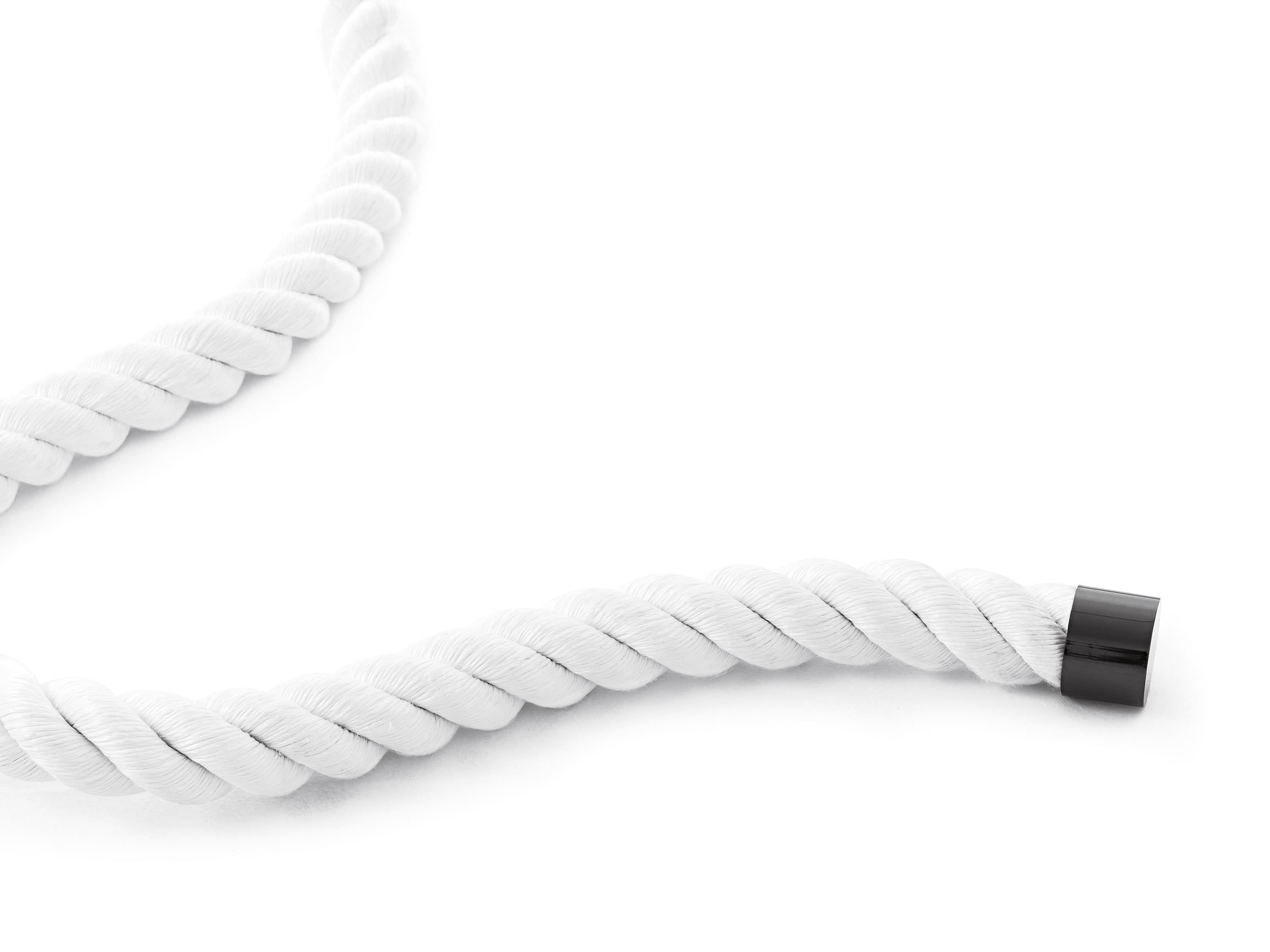 En vente : White (White Rope with Black Nickel Hardware) Avis Ciatti La Cima 3 Cintre à vêtements 2