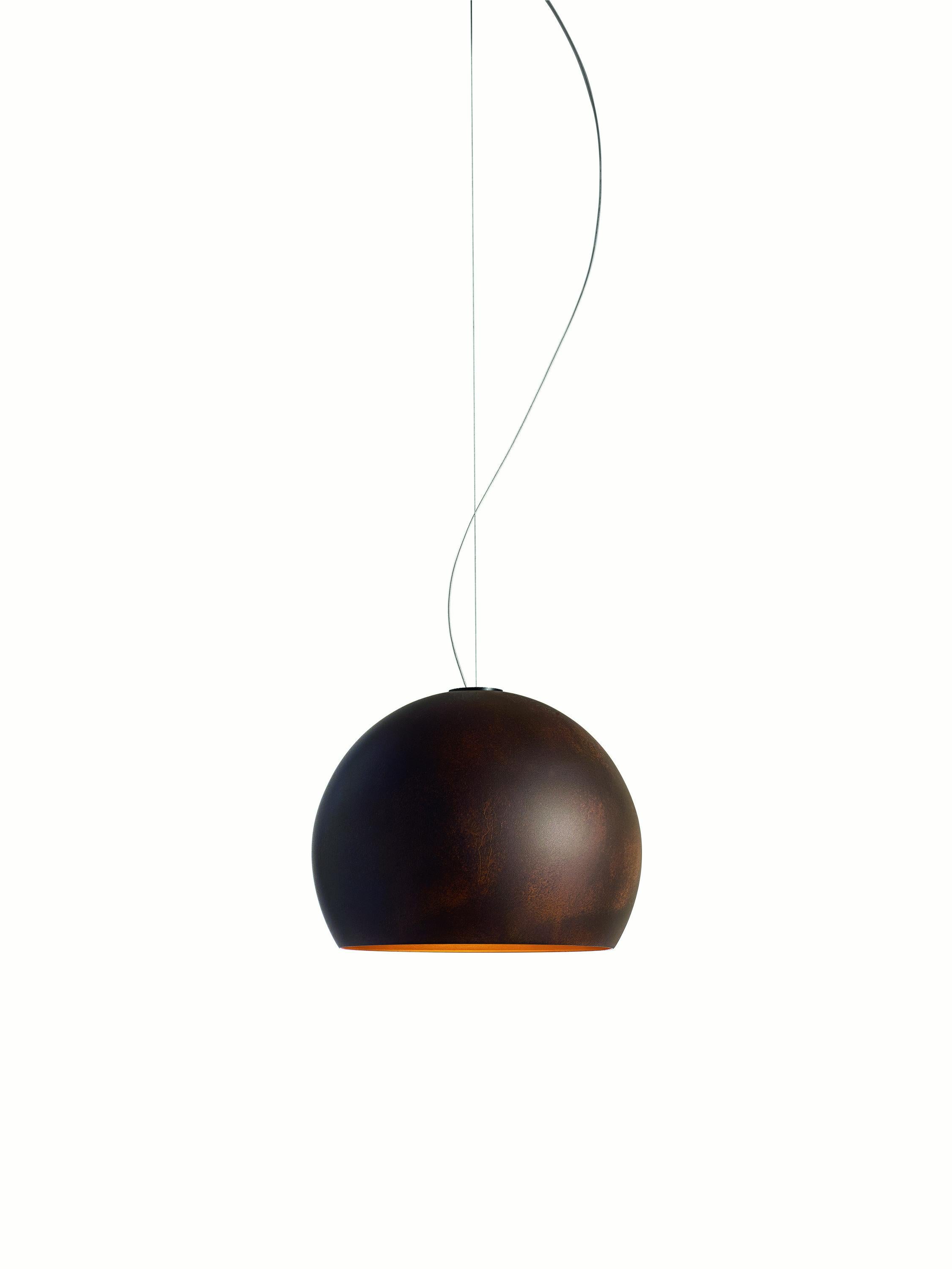 For Sale: Brown (Bronze Exterior with Gold Painted Interior) Opinion Ciatti LAlampada Small Pendant Lamp