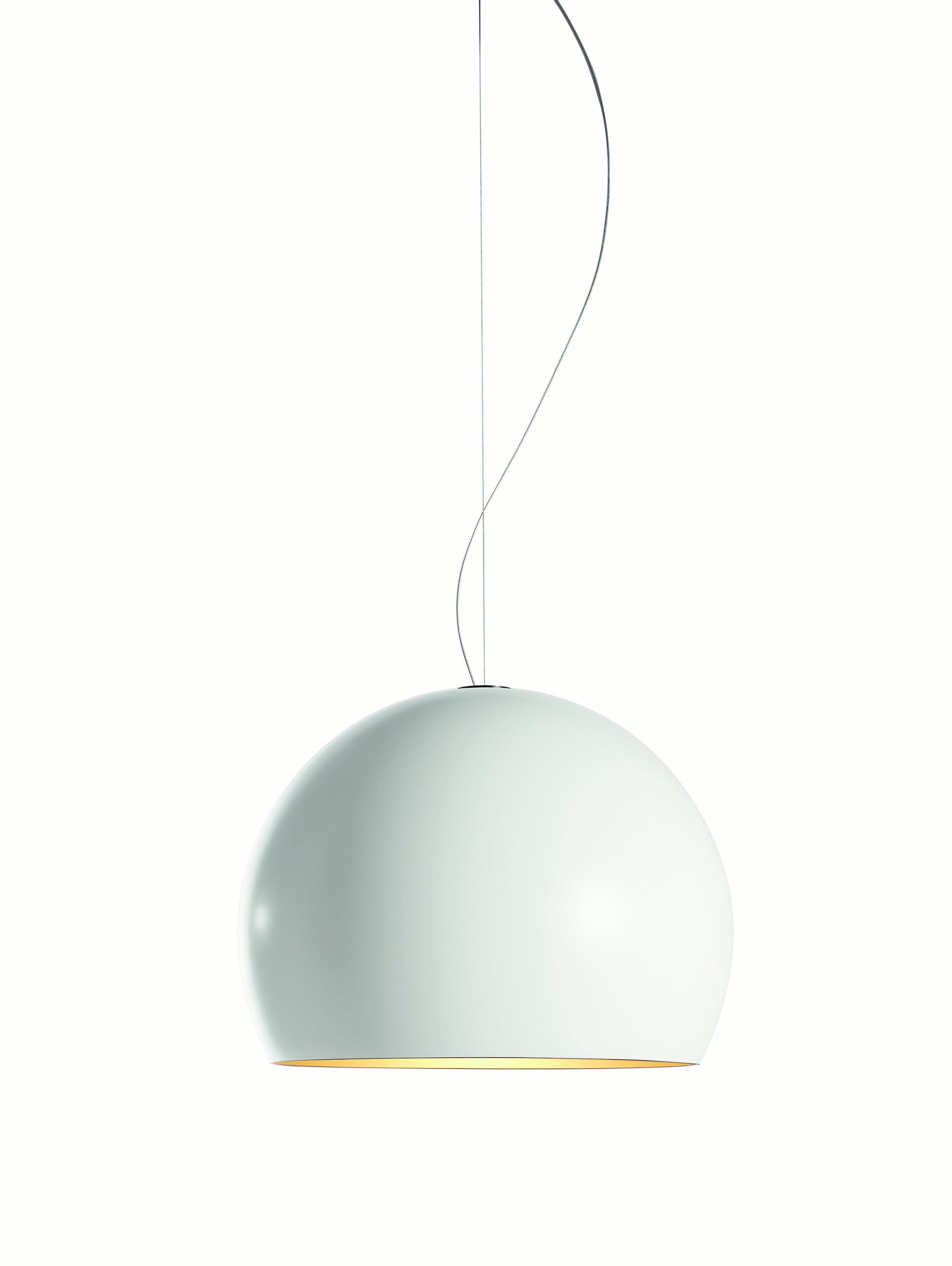 For Sale: White Opinion Ciatti LAlampada Medium Pendant Lamp