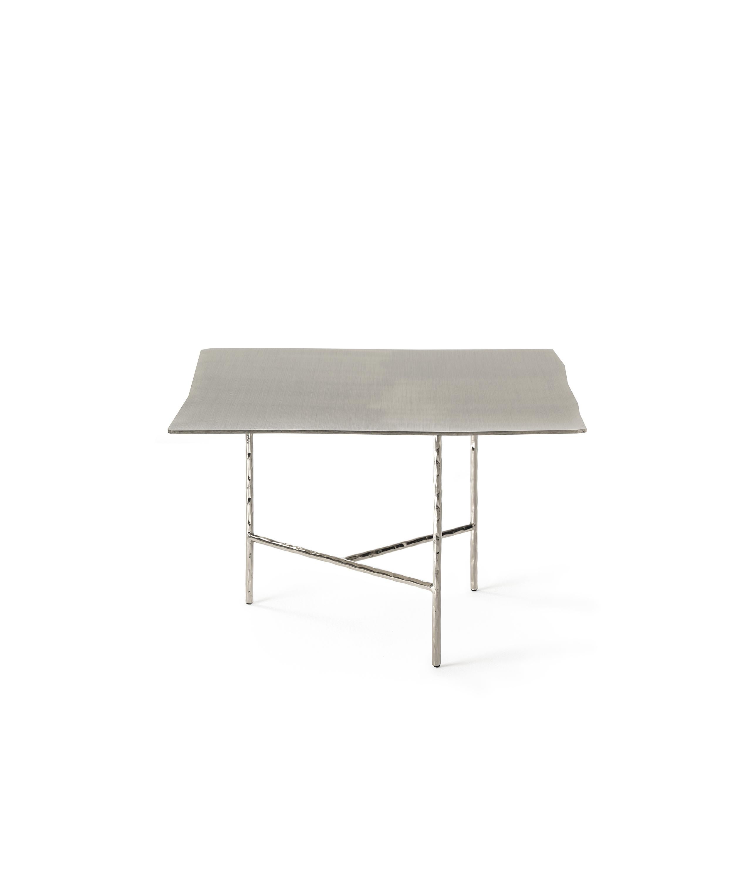 For Sale: Silver (Nickel) Opinion Ciatti XXX Large Square Table