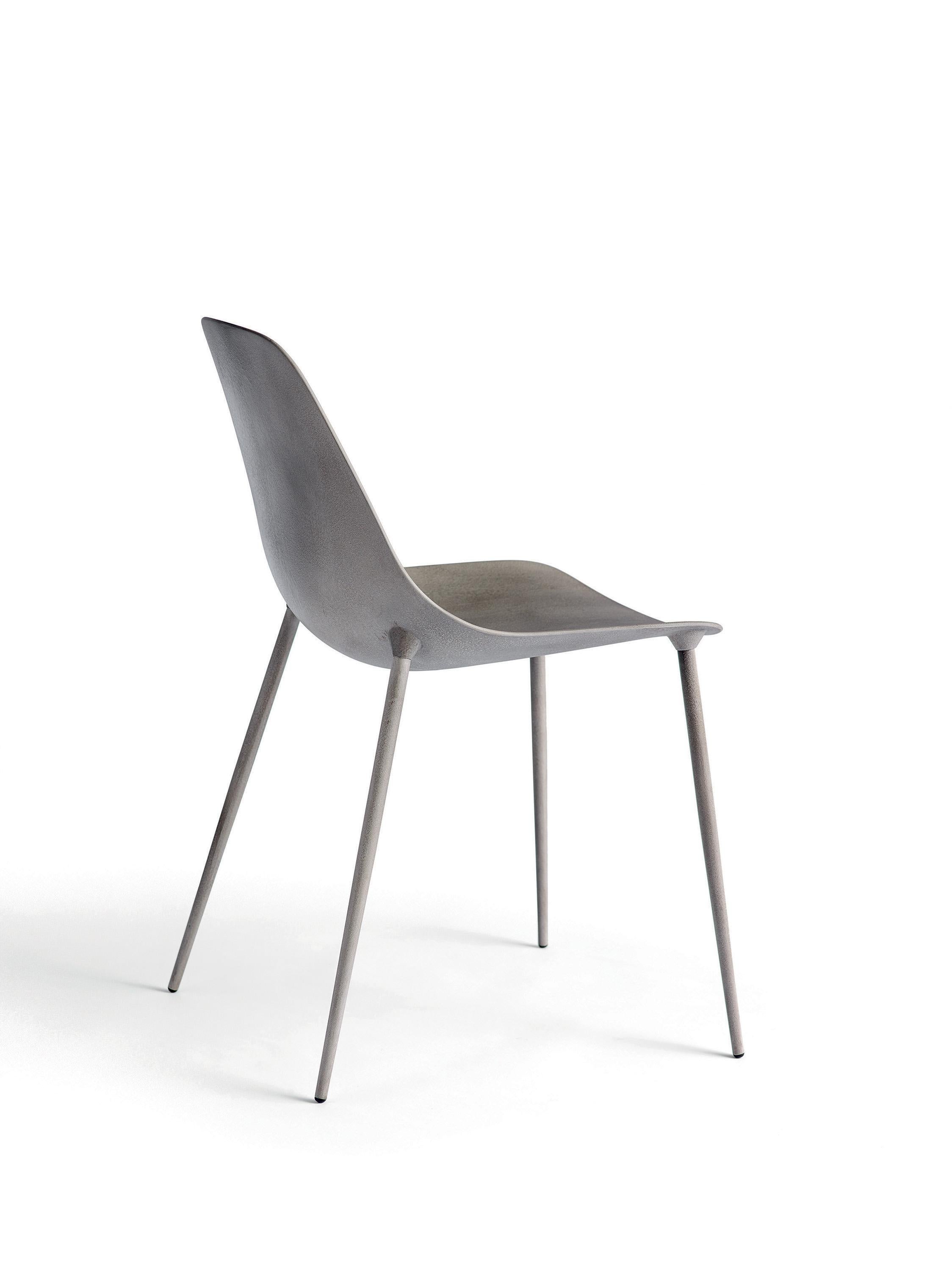 En vente : Gray (Concrete) Opinion Ciatti chaise Mammamia non empilable:: lot de 2