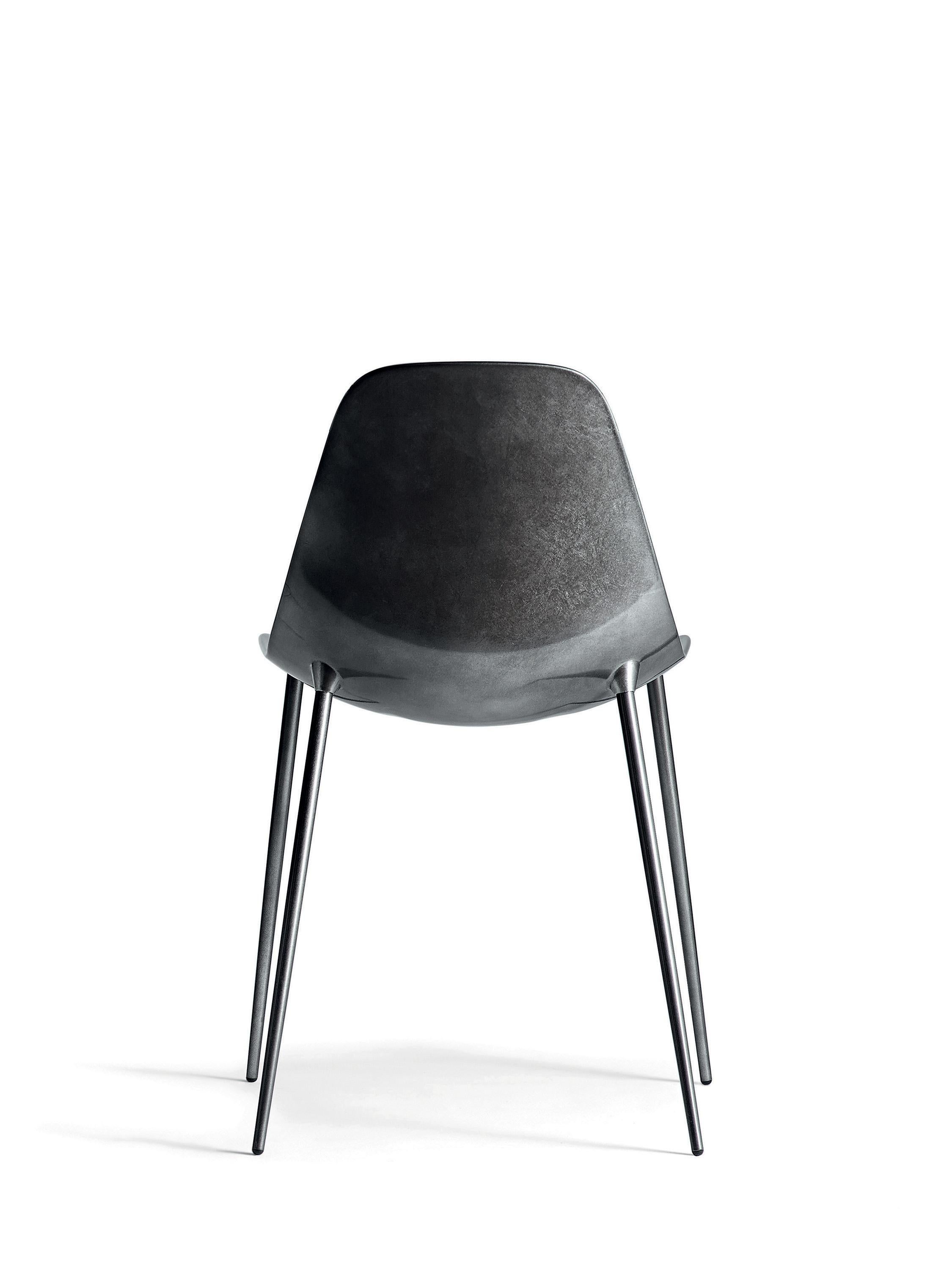 For Sale: Black (Black Leaf) Opinion Ciatti Mammamia Non Stackable Chair, Set of 2