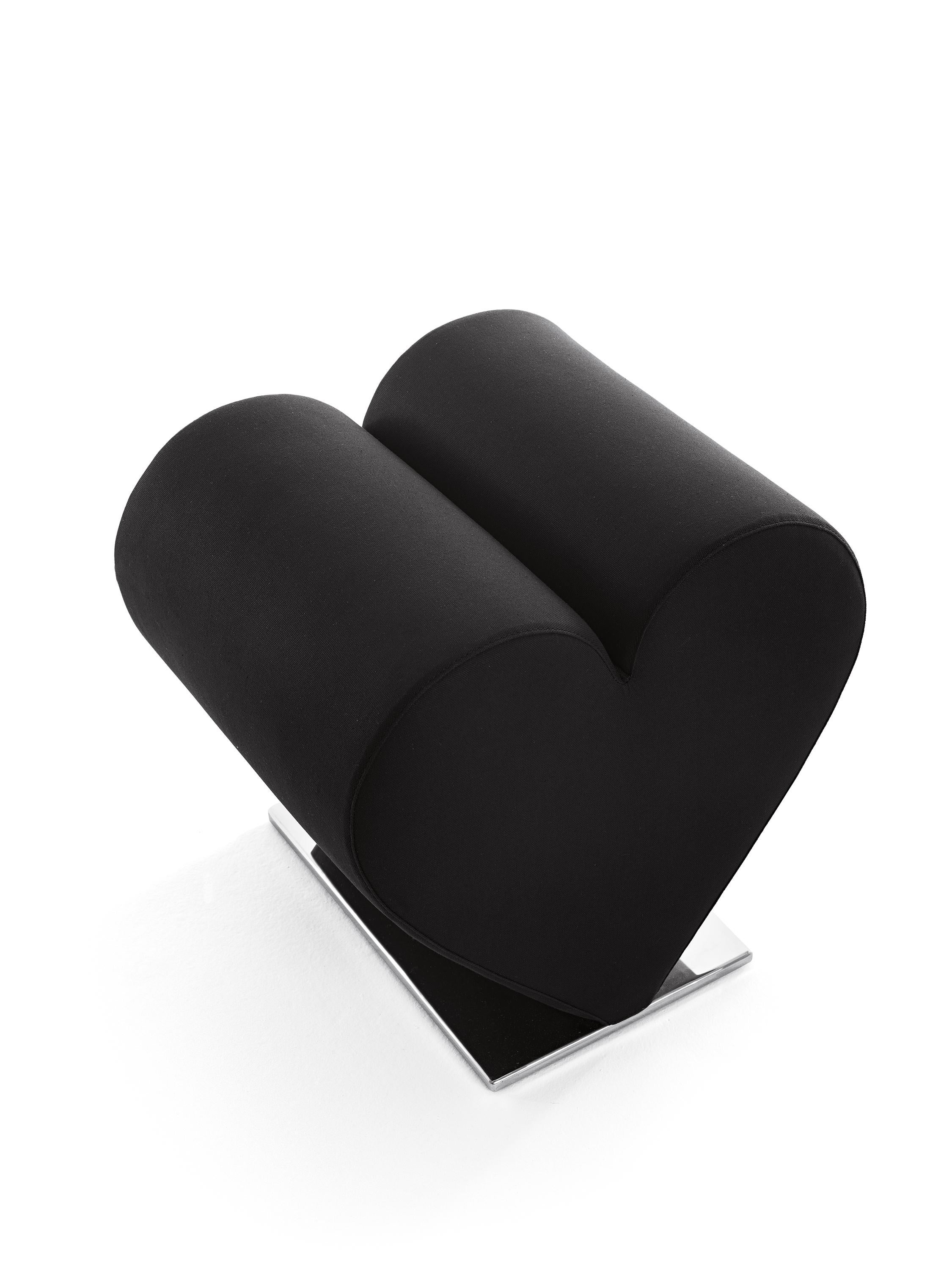 En vente : Black (Black Fabric) Opinion Ciatti Loveseat 2