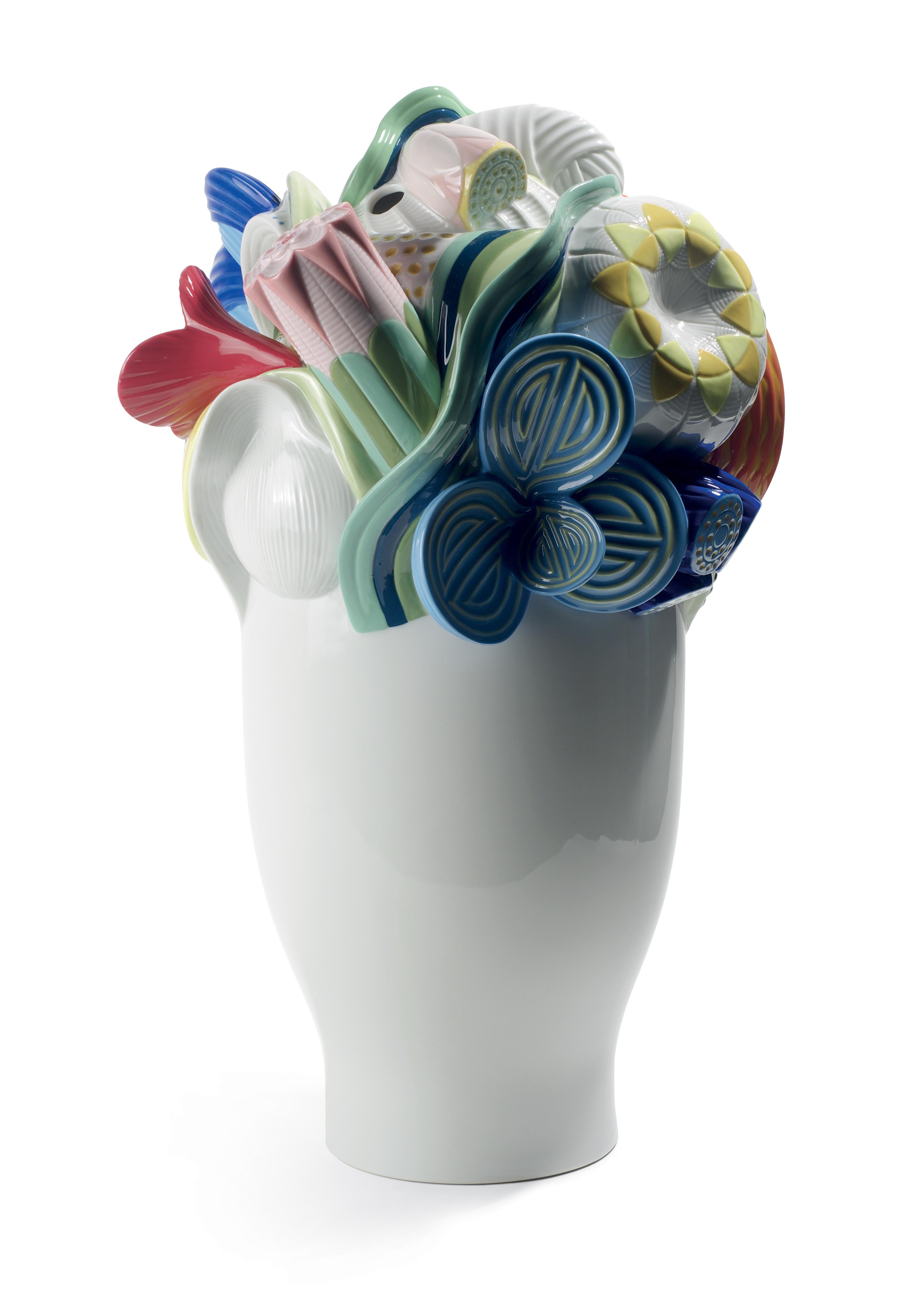 For Sale: Multi (Multicolor) Lladro Naturofantastic Vase by Marco Antonio Noguerón