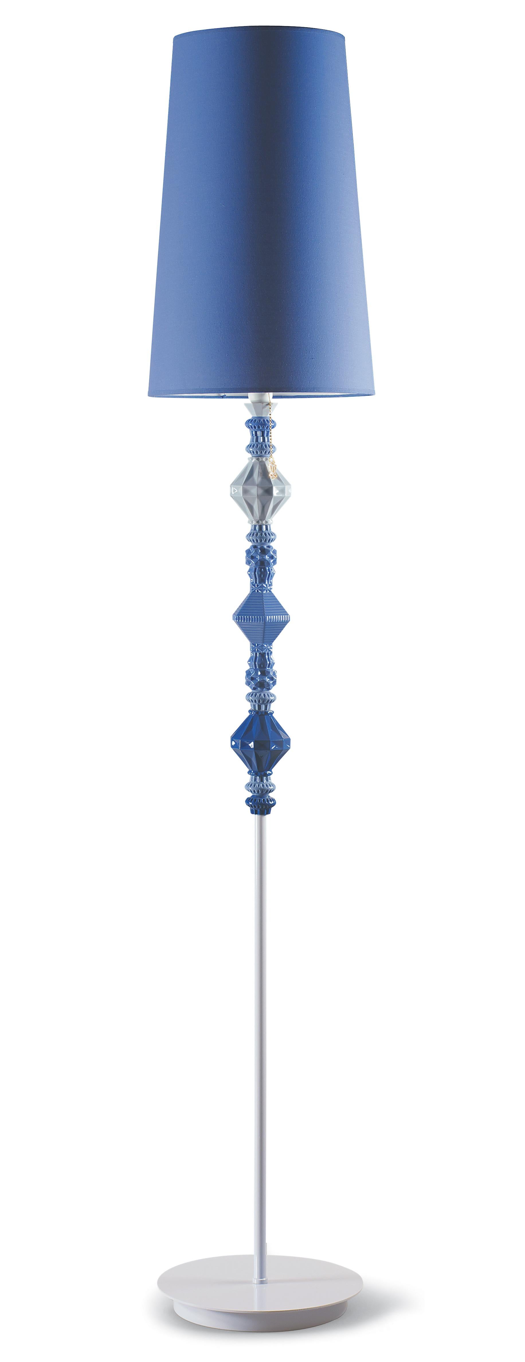 For Sale: Blue Lladro Belle de Nuit Floor Lamp II