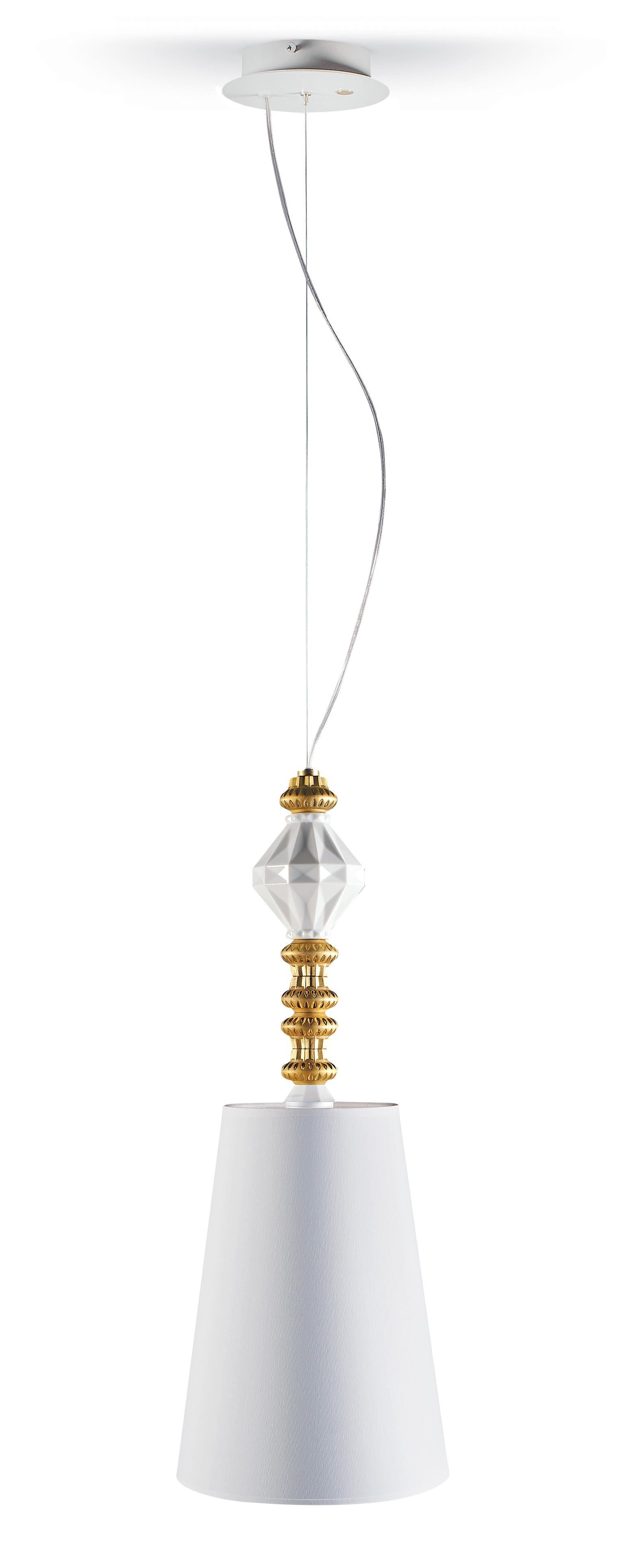 Gold Lladro Belle de Nuit Ceiling Lamp I by